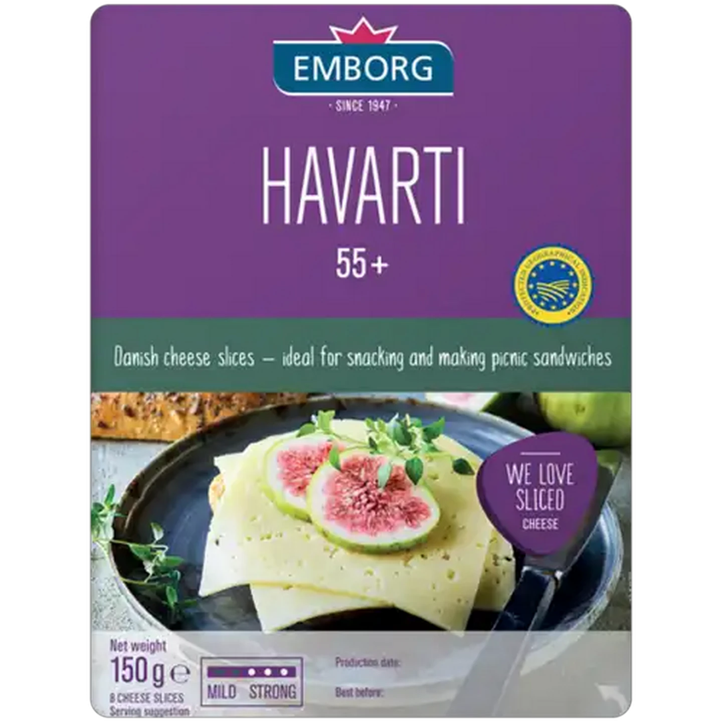 Image of Emborg Havarti Cheese Slices 150g