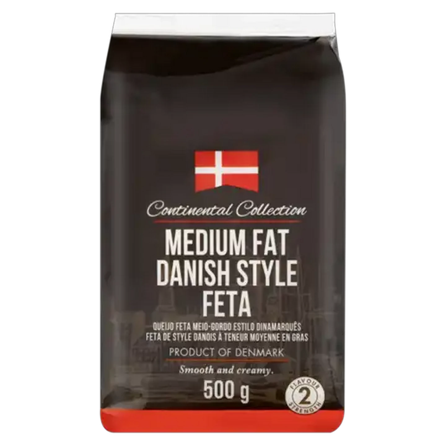 Image of Continental Collection Medium Fat Danish Style Feta Cheese Pack 500g