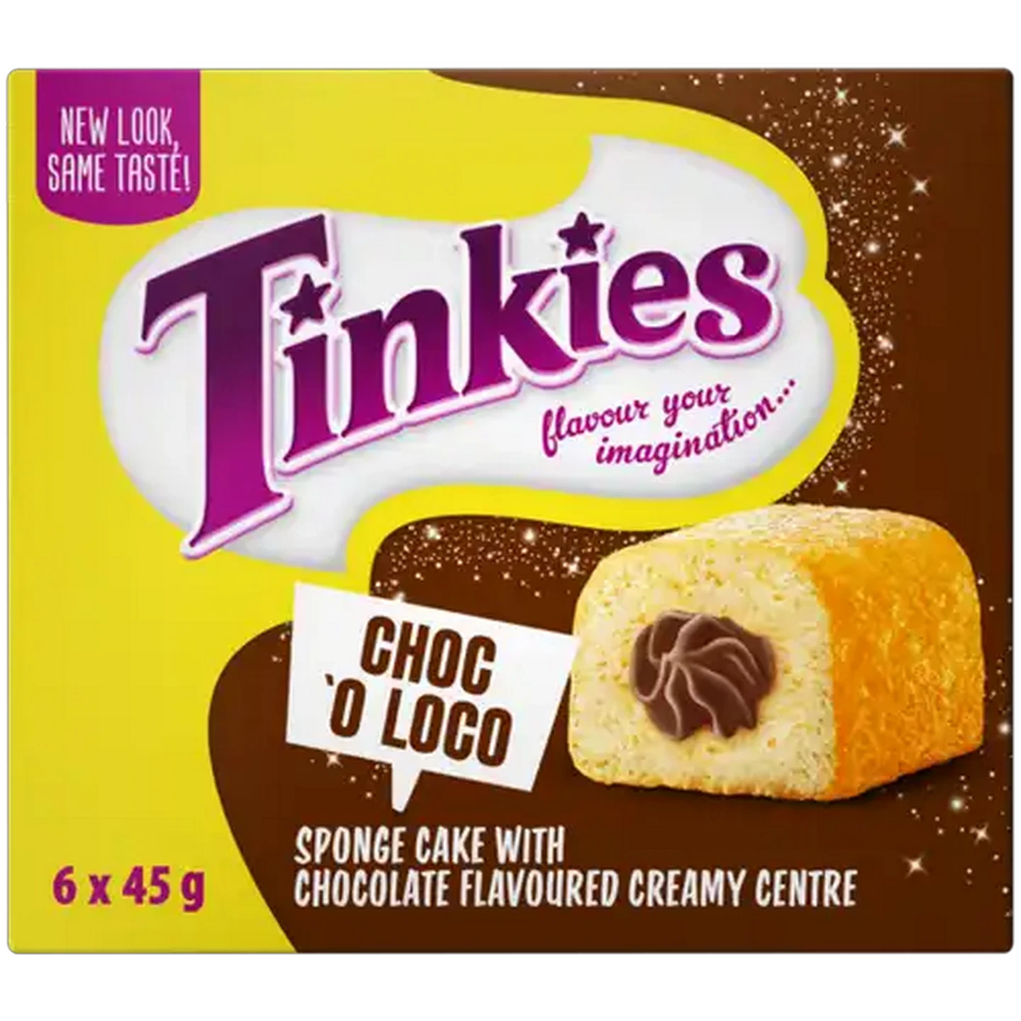 Image of Tinkies Chocolate Portion Flavoured Creamy Sponge Cakes 6 x 45g