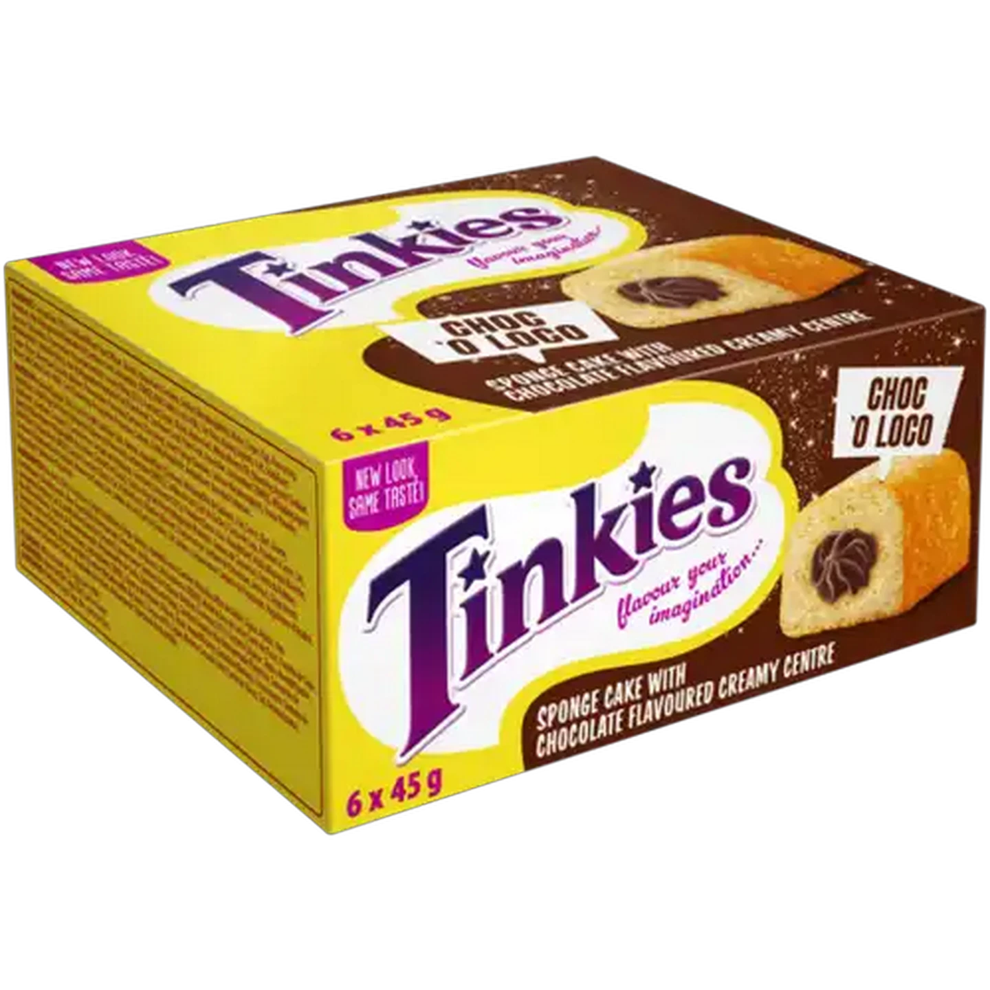 Image of Tinkies Chocolate Portion Flavoured Creamy Sponge Cakes 6 x 45g