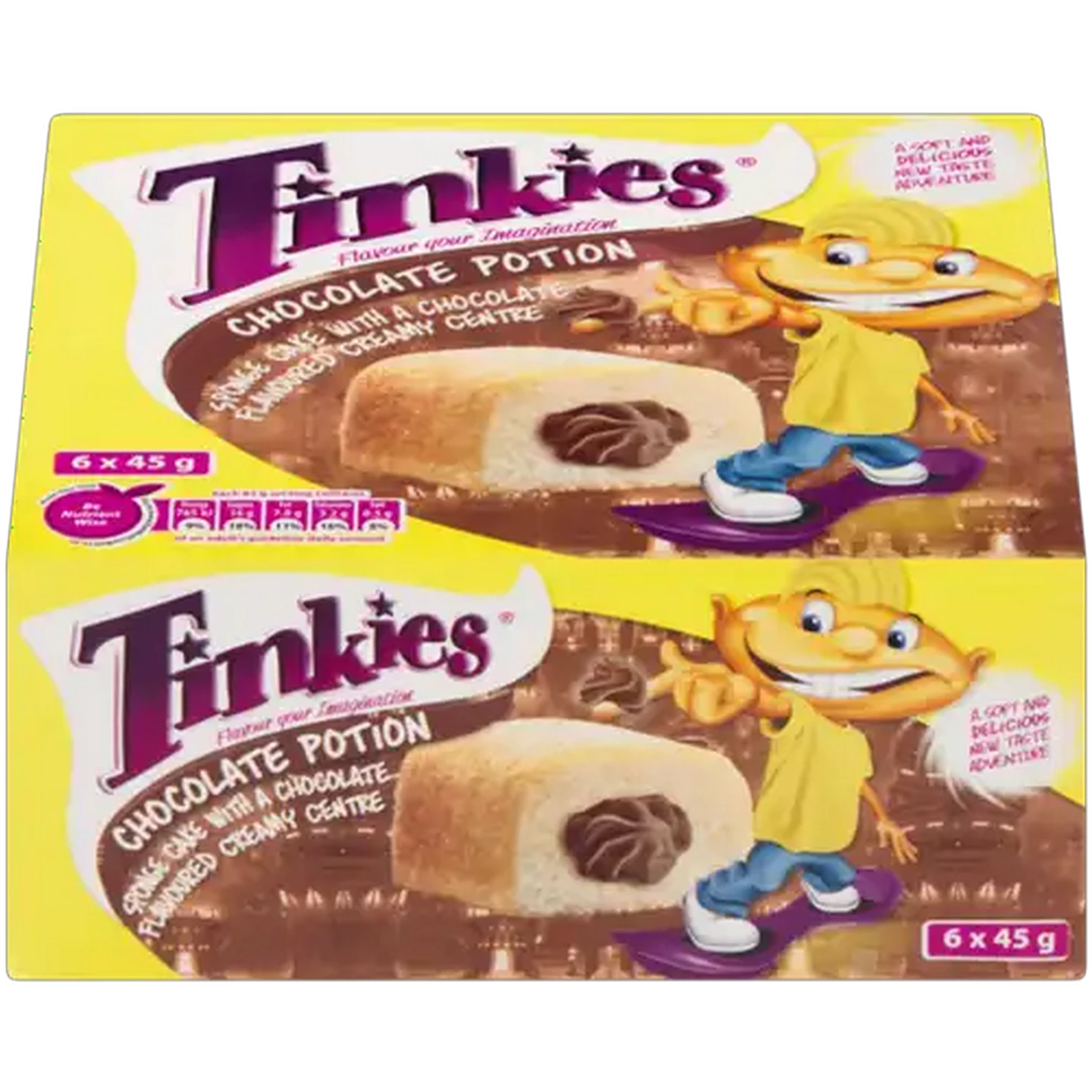 Image of Tinkies Chocolate Portion Flavoured Creamy Sponge Cakes 6 x 45g