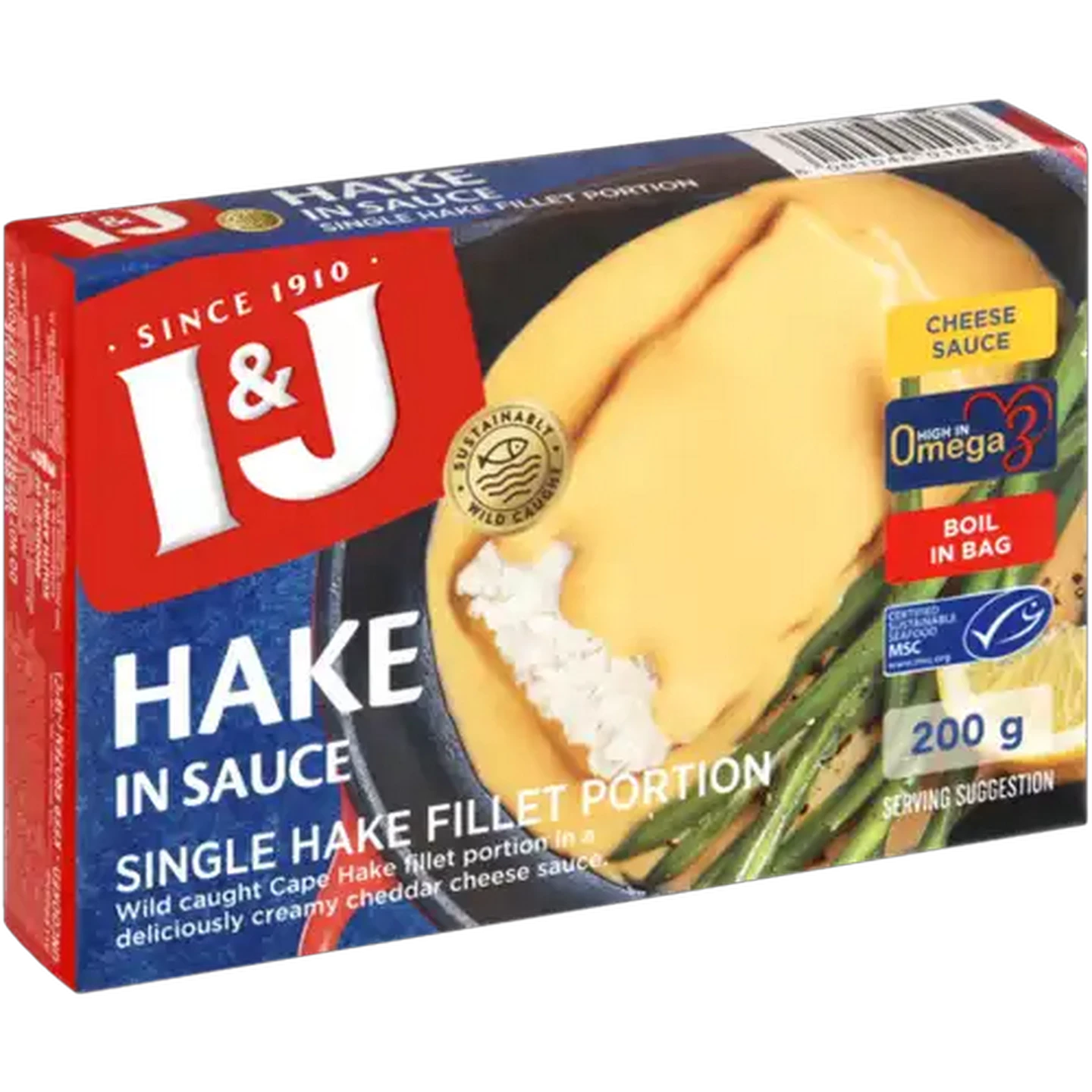 Image of I&J Frozen Hake Fillet Portion In Cheese Sauce 200g