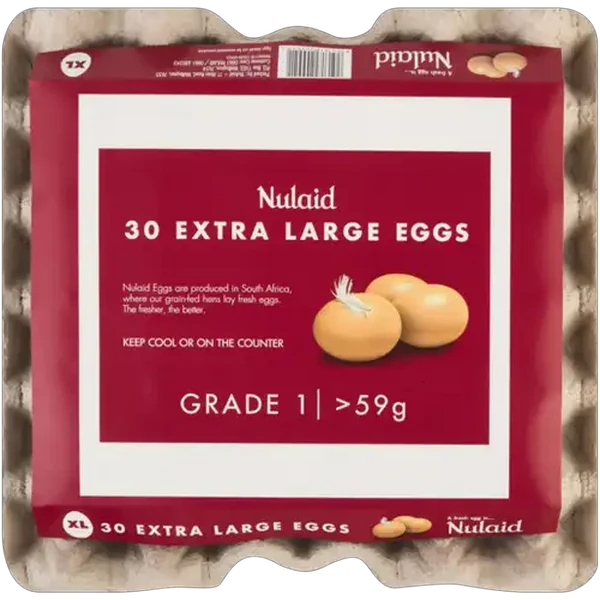 Nulaid Extra Large Eggs 30-Pack