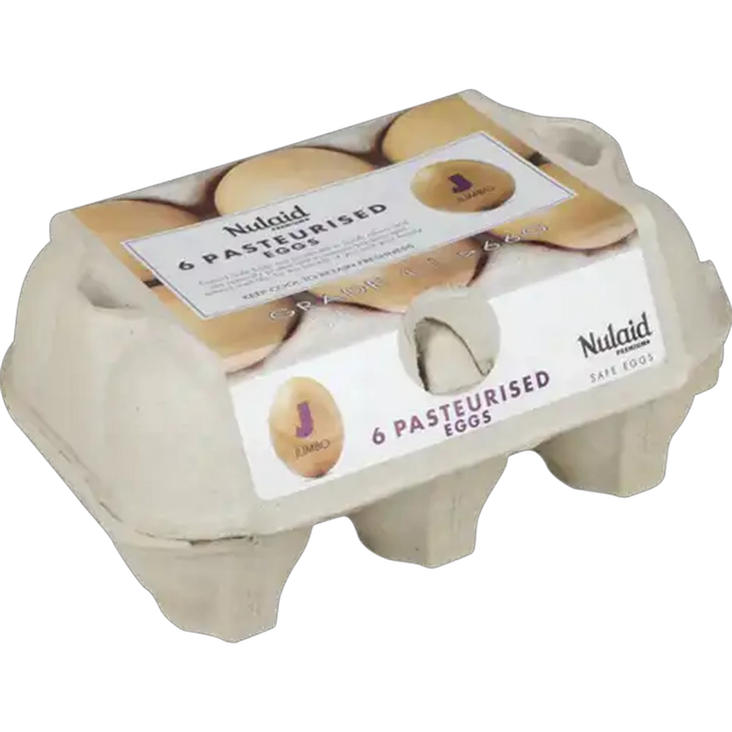 Image of Nulaid Pasteurised Grade 1 Jumbo Eggs 6 Pack