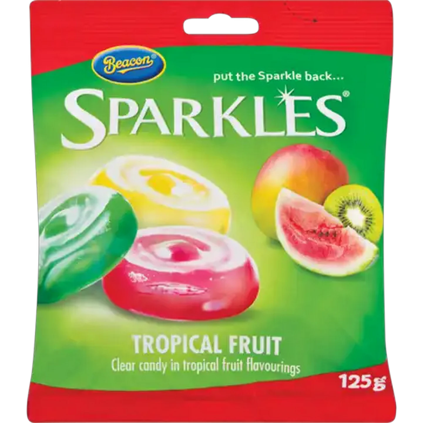 Image of Sparkles Tropical Fruit Sweets 125g