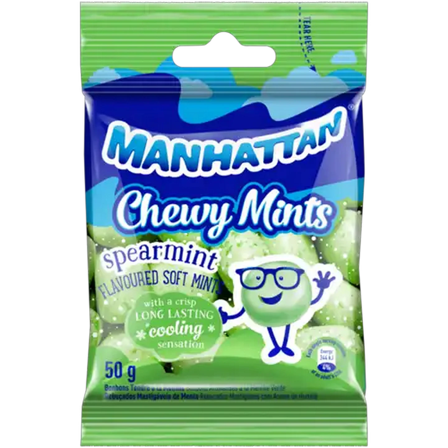 Image of Manhattan Spearmint Flavoured Chewy Mints 50g