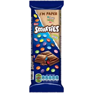 Smarties Milk Chocolate Slab 80g