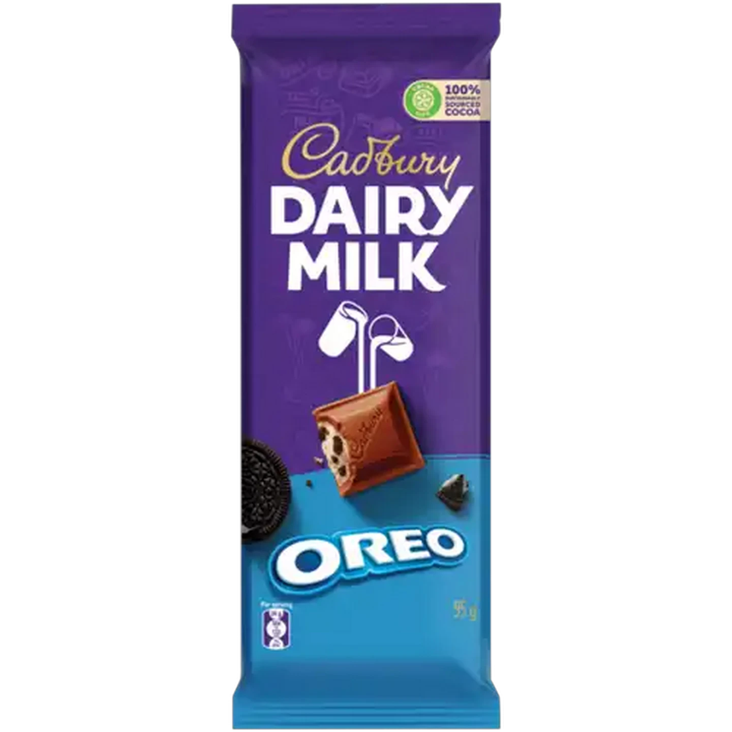 Image of Cadbury Dairy Milk Oreo Chocolate Slab 95g