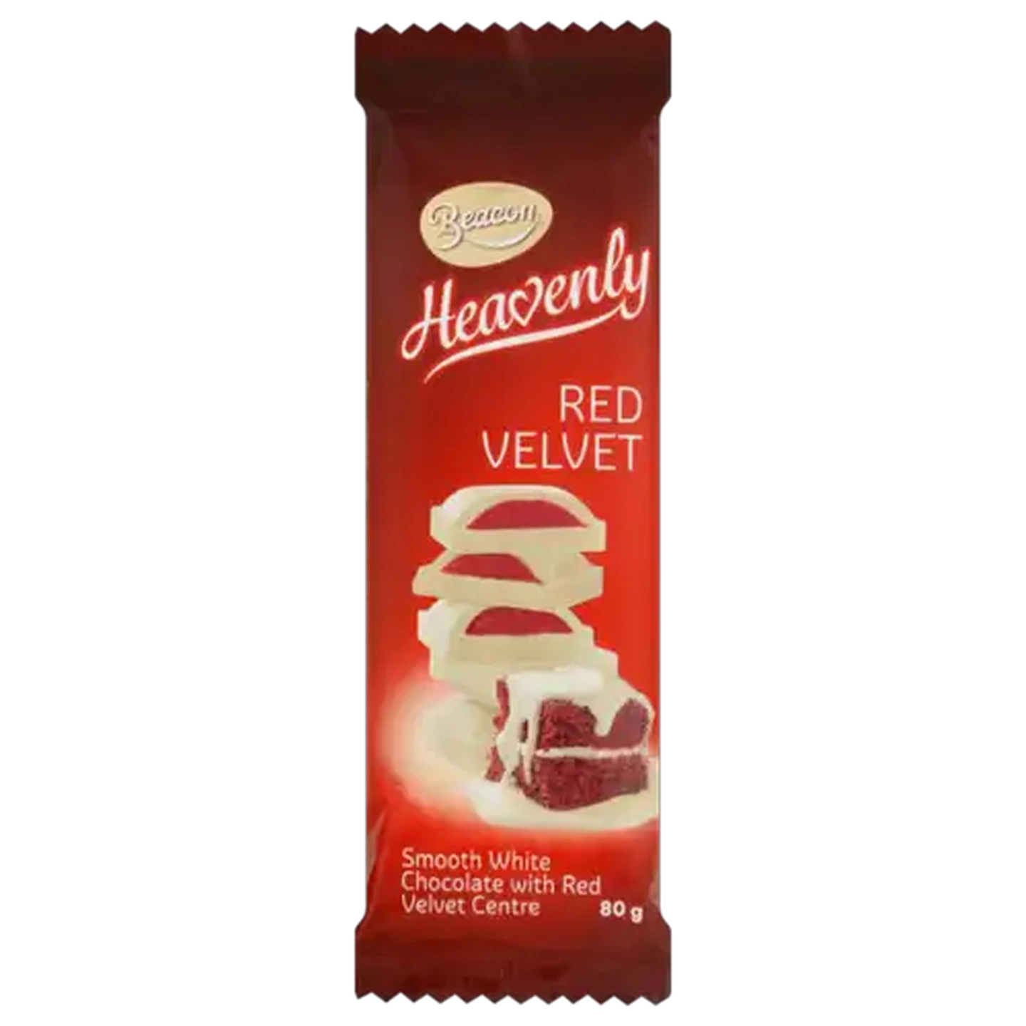 Image of Heavenly Red Velvet Chocolate Slab 80g