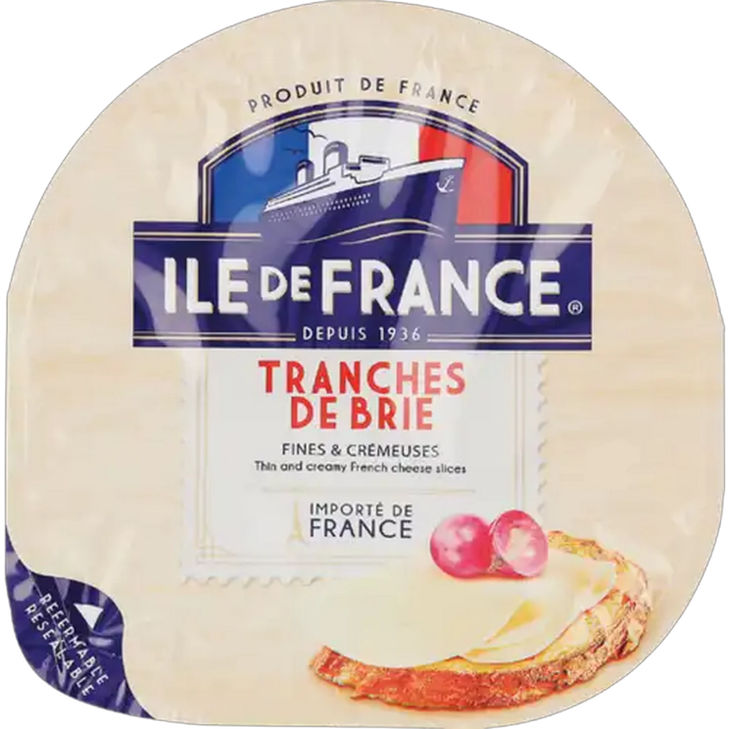 Image of Ile De France Sliced Brie Cheese Pack 150g