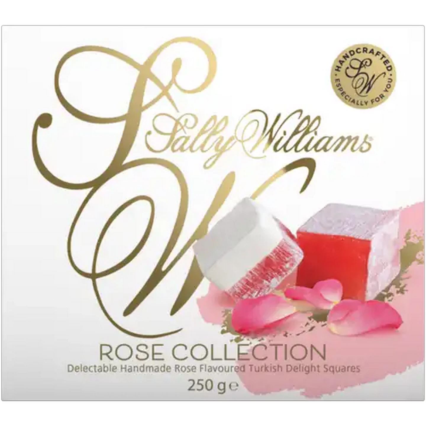 Image of Sally Williams Rose Turkish Delight Gift Box 250g