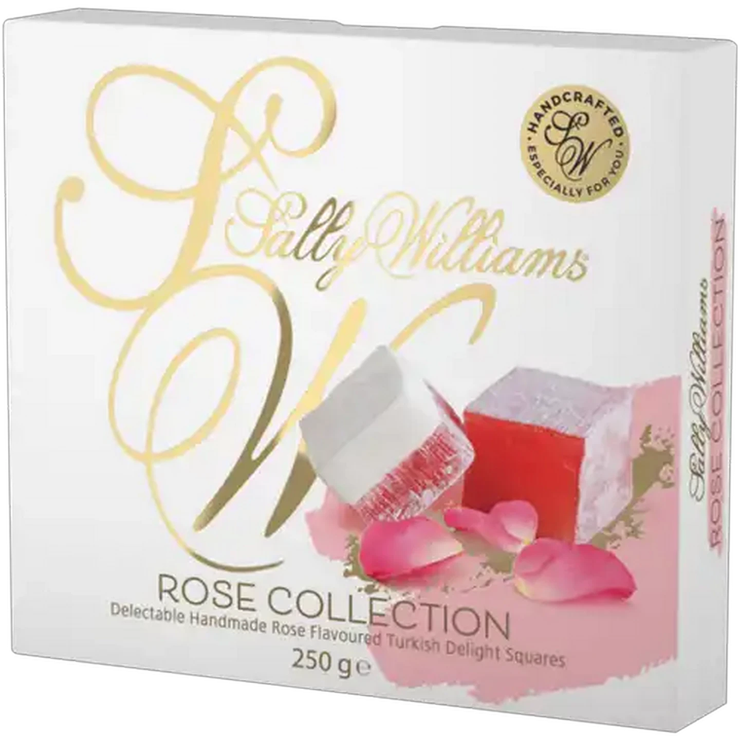Image of Sally Williams Rose Turkish Delight Gift Box 250g