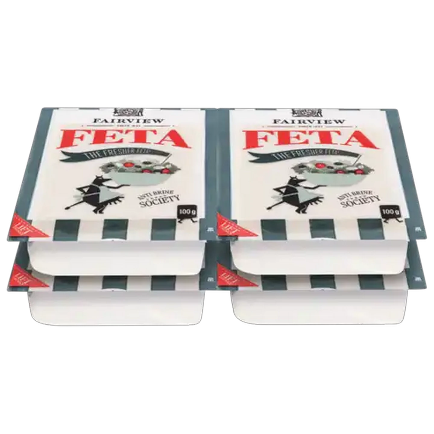Image of Fairview Feta Cheese Value Pack 4 x 100g