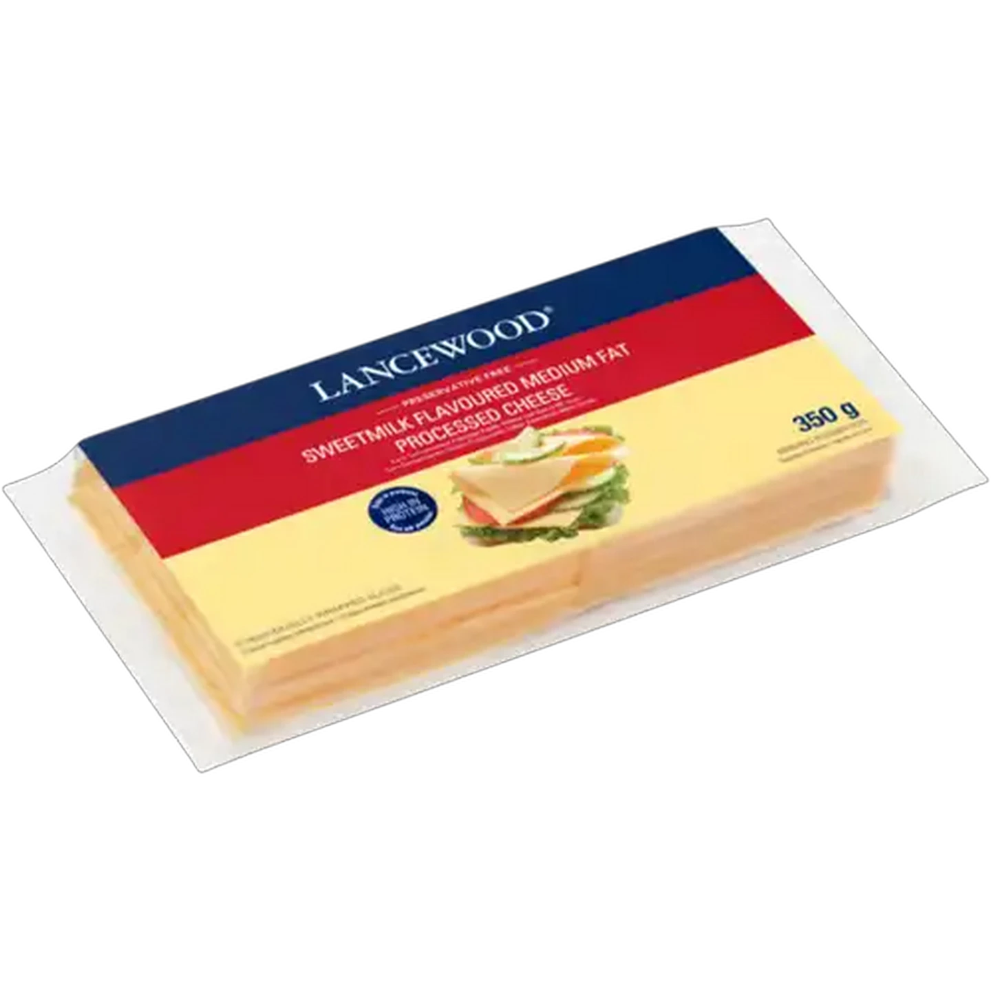 Image of LANCEWOOD Sweetmilk Flavoured Medium Fat Processed Cheese Slices 20 Pack