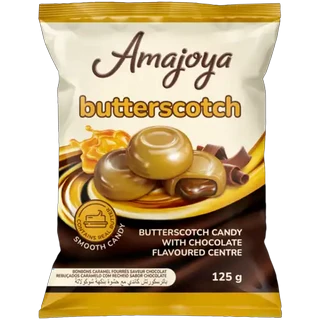 Amajoya Butterscotch Candy with Chocolate Flavoured Centre 125g