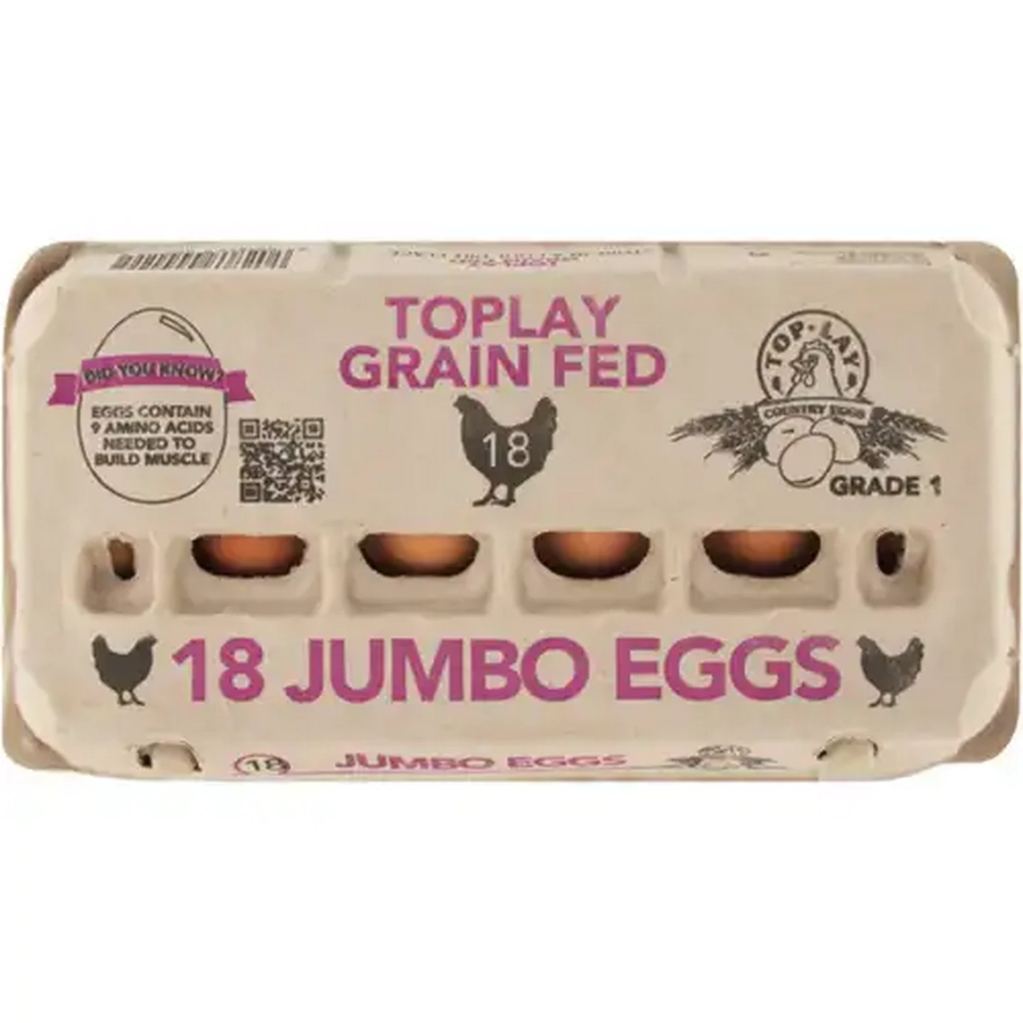 Image of TopLay Jumbo Eggs 18 Pack