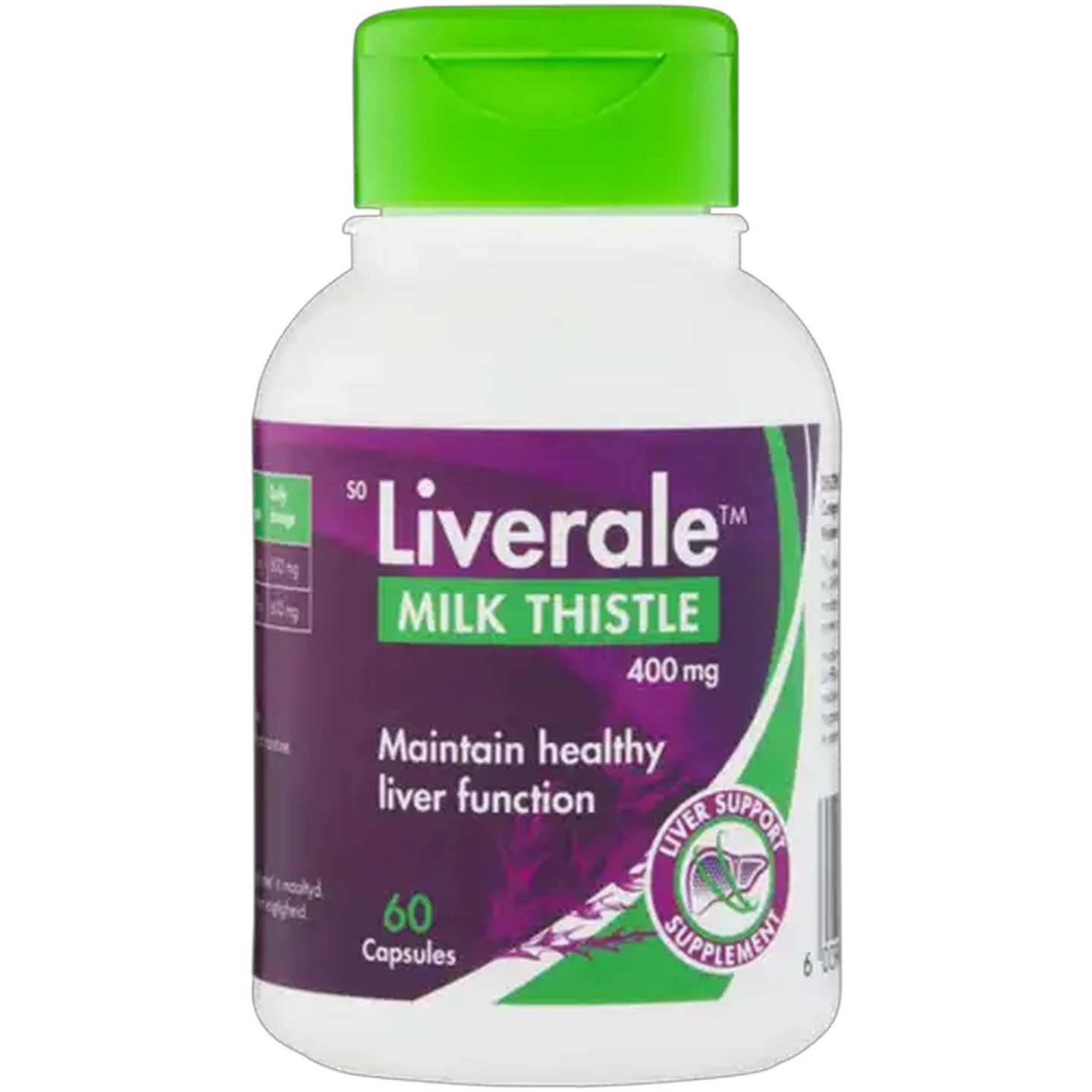 Image of Liverale Milk Thistle Liver Support Capsules 60 Pack