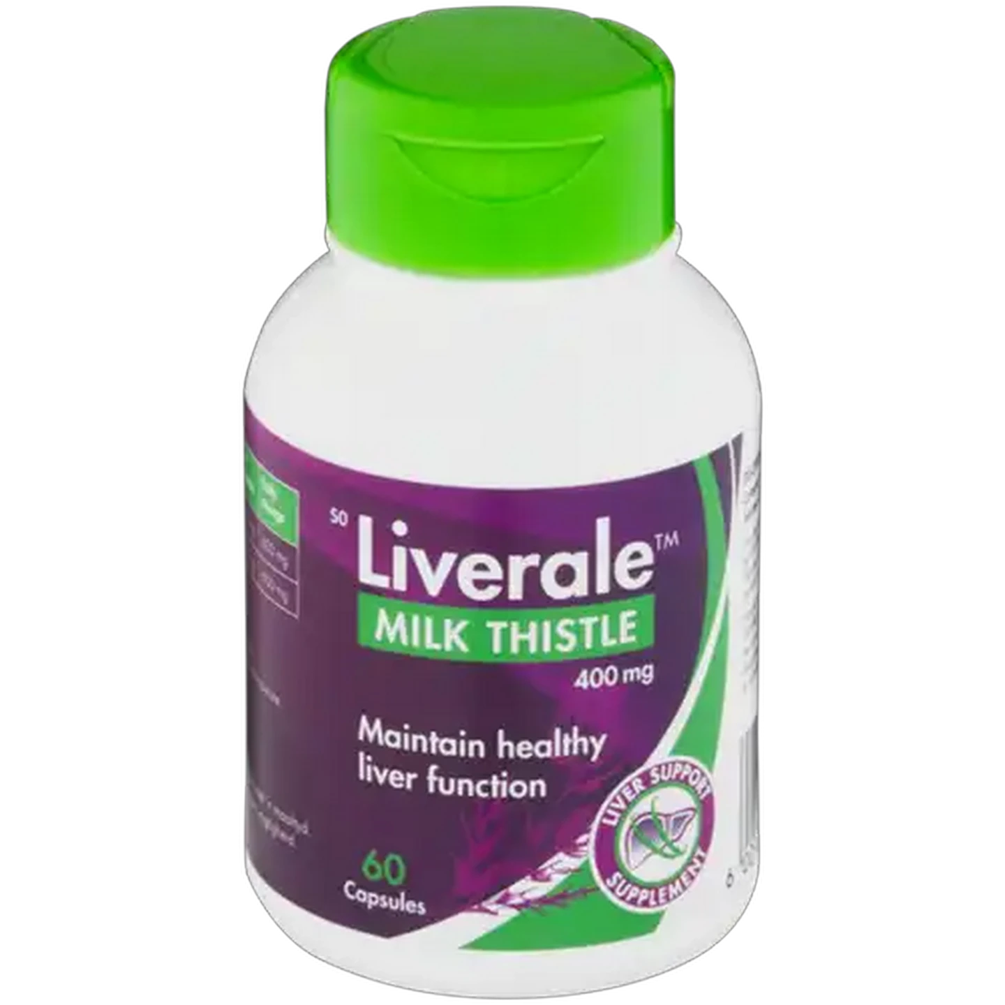 Image of Liverale Milk Thistle Liver Support Capsules 60 Pack