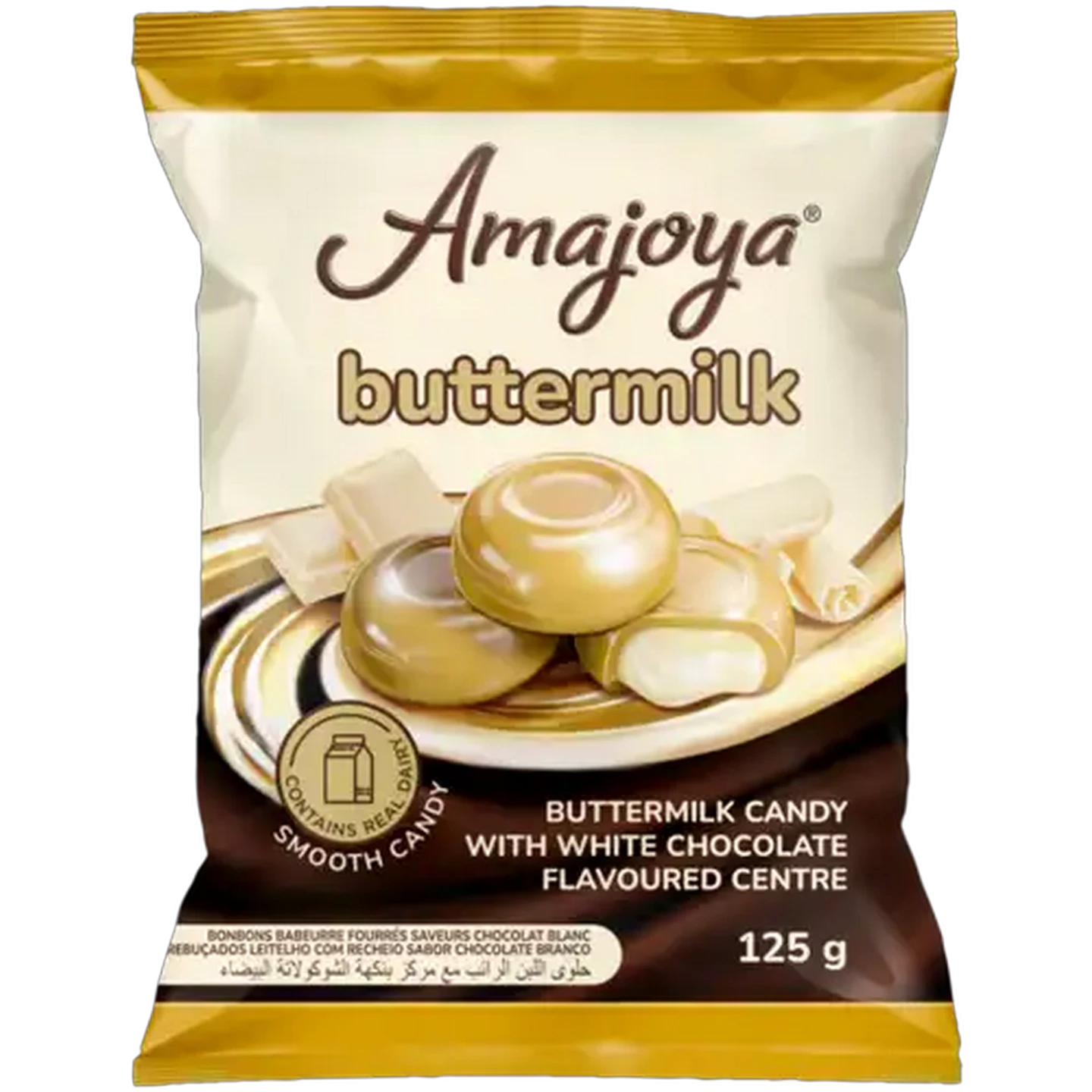 Image of Amajoya Buttermilk Candy with White Chocolate Flavoured Centre 125g