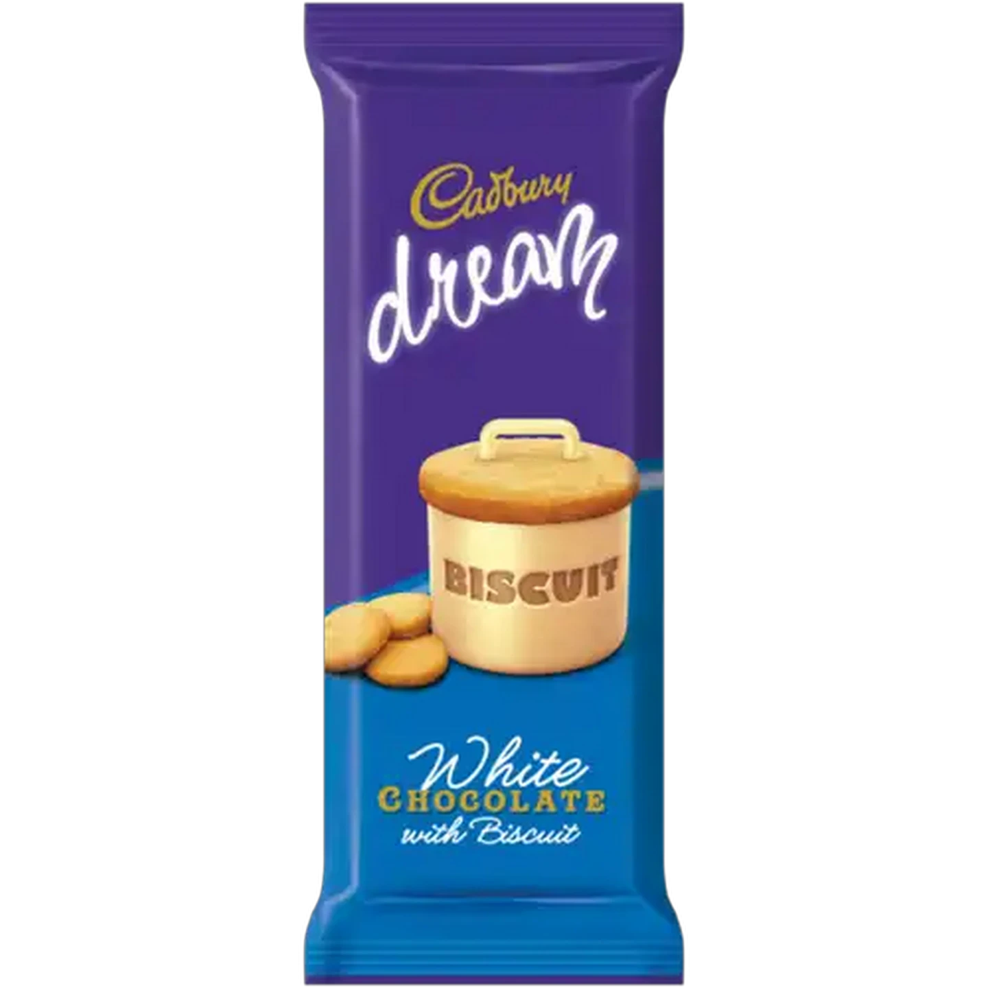 Image of Cadbury Dream Biscuit White Chocolate Slab 80g