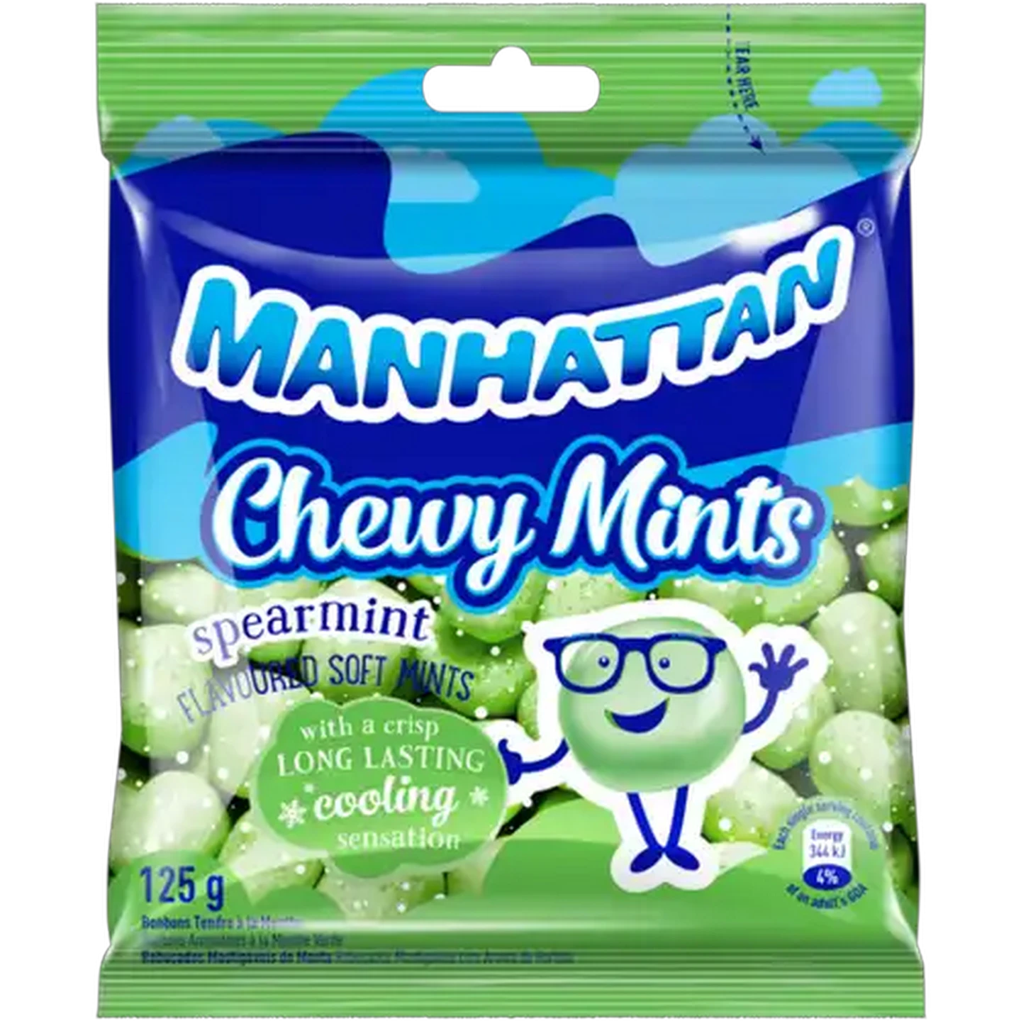 Image of Manhattan Spearmint Flavoured Chewy Mints 125g