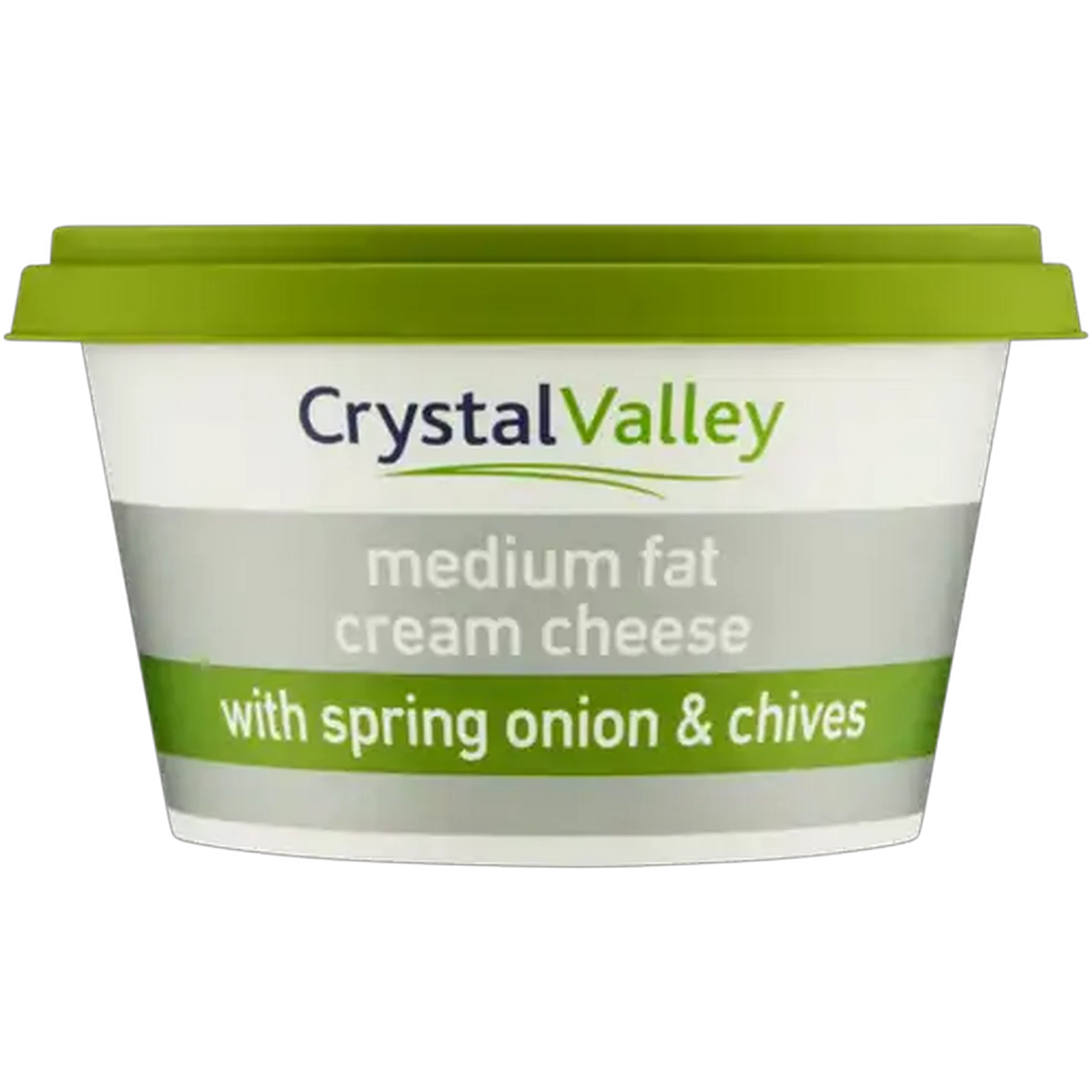 Image of Crystal Valley Medium Fat Cream Cheese With Spring Onion & Chives 175g