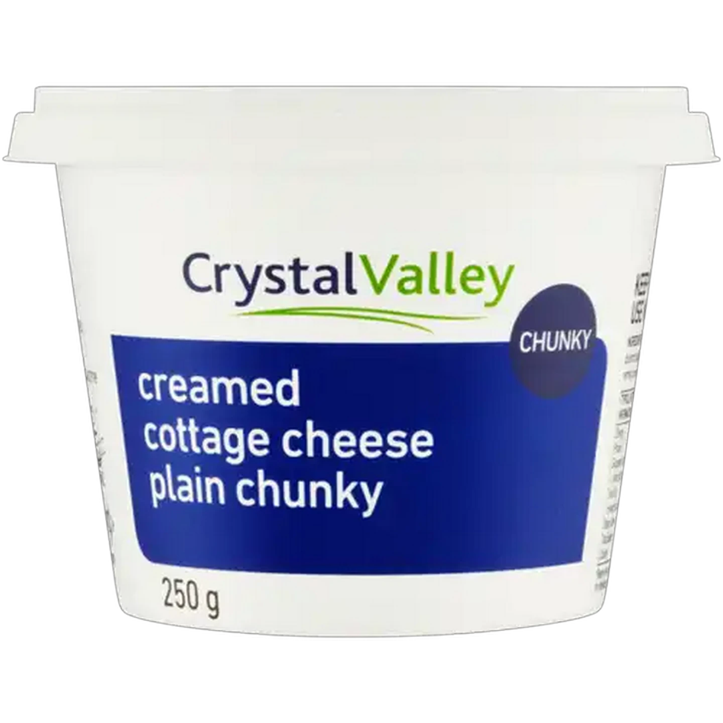 Image of Crystal Valley Plain Chunky Creamed Cottage Cheese 250g