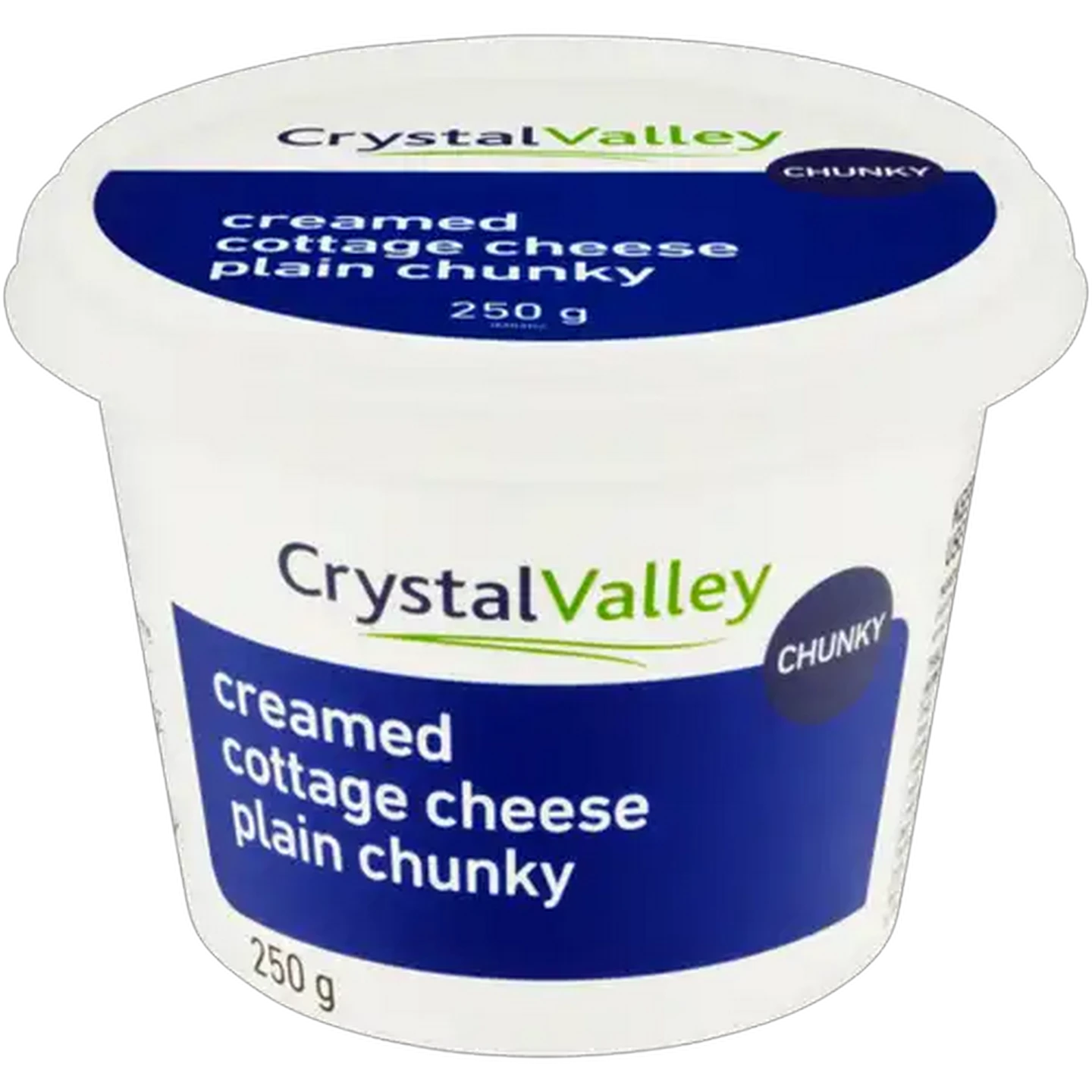 Image of Crystal Valley Plain Chunky Creamed Cottage Cheese 250g
