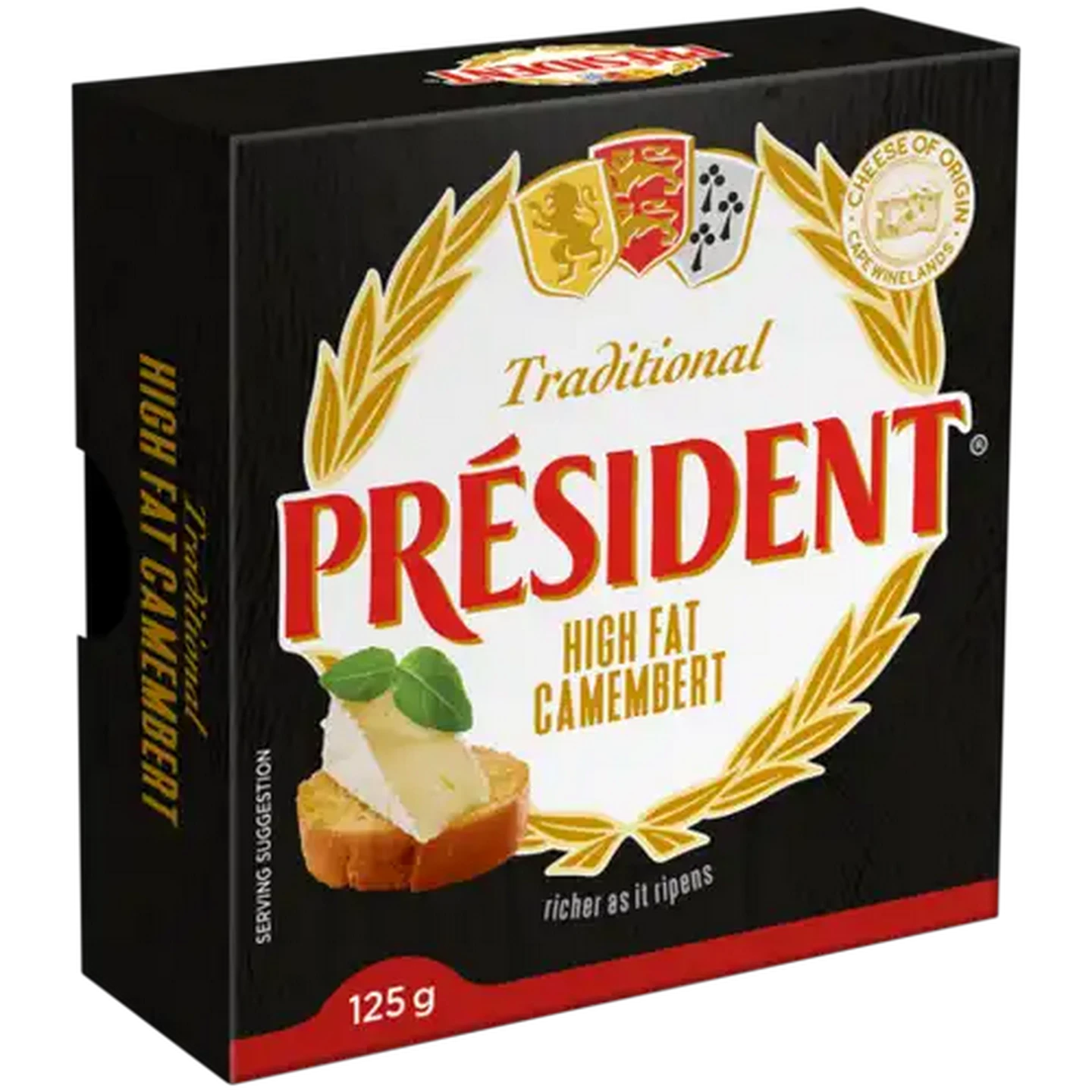 Image of Président High Fat Camembert Cheese 125g