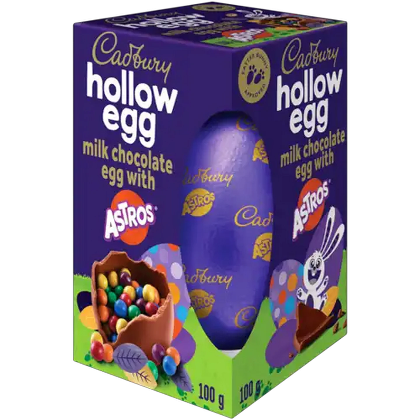 Image of Cadbury Milk Chocolate Hollow Egg With Astros 100g 
