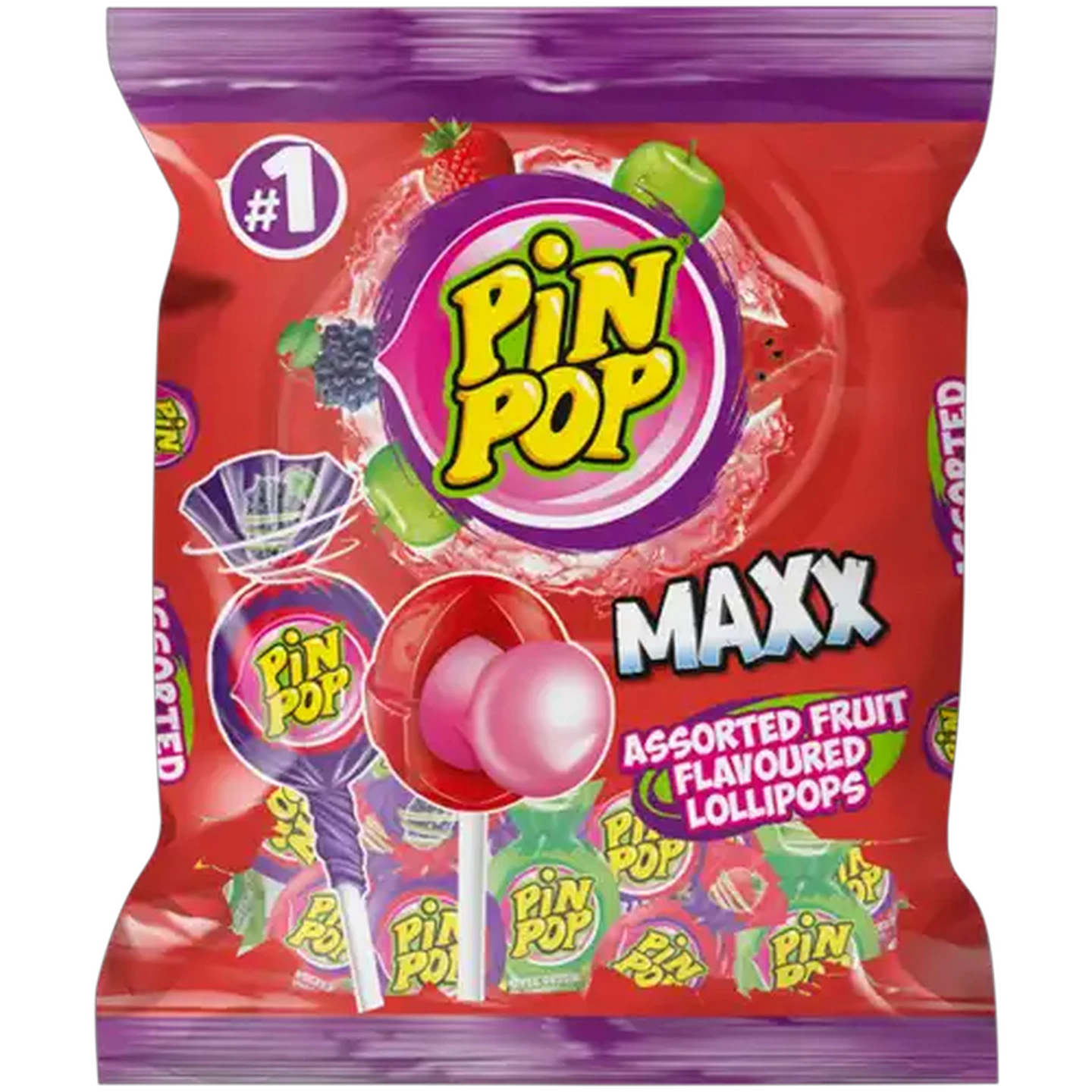 Shoprite ZA | Pin Pop Maxx Assorted Flavoured Lollipops 8 pack