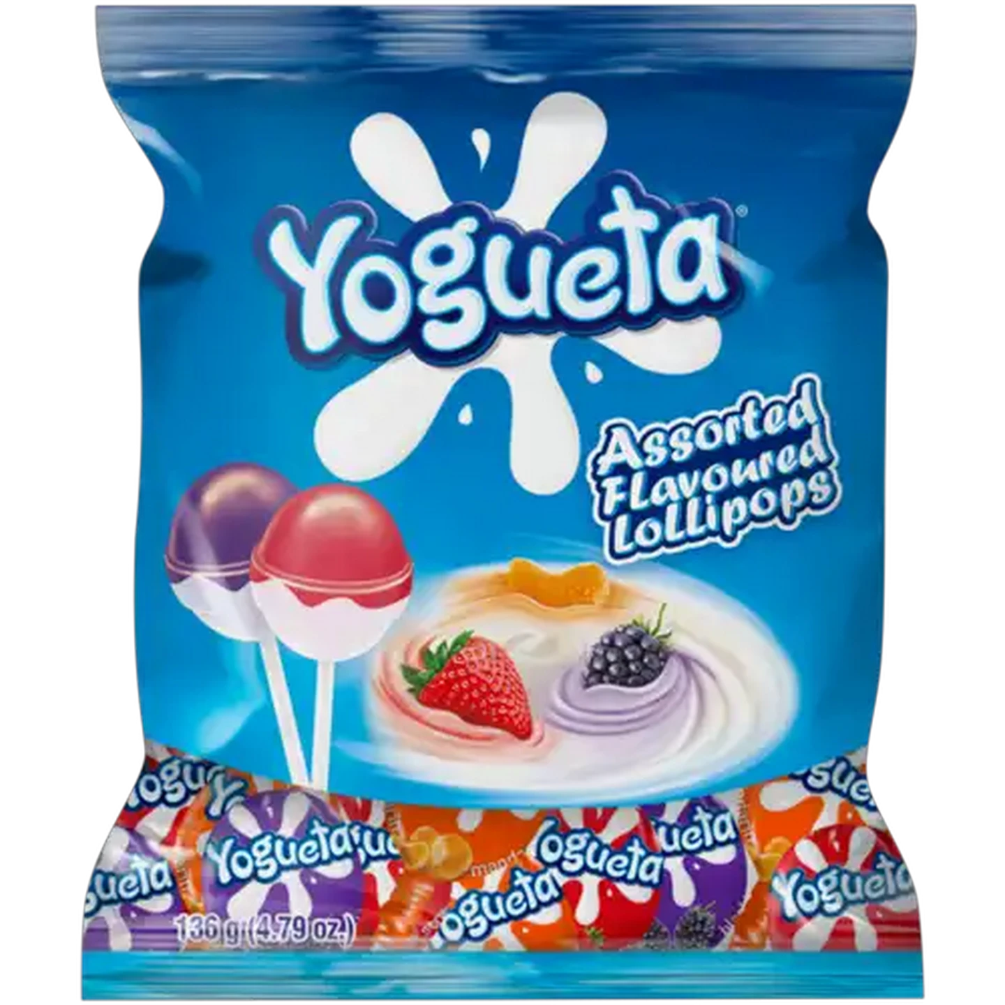 Image of Yogueta Lollipops Assorted Flavours 8 Pack