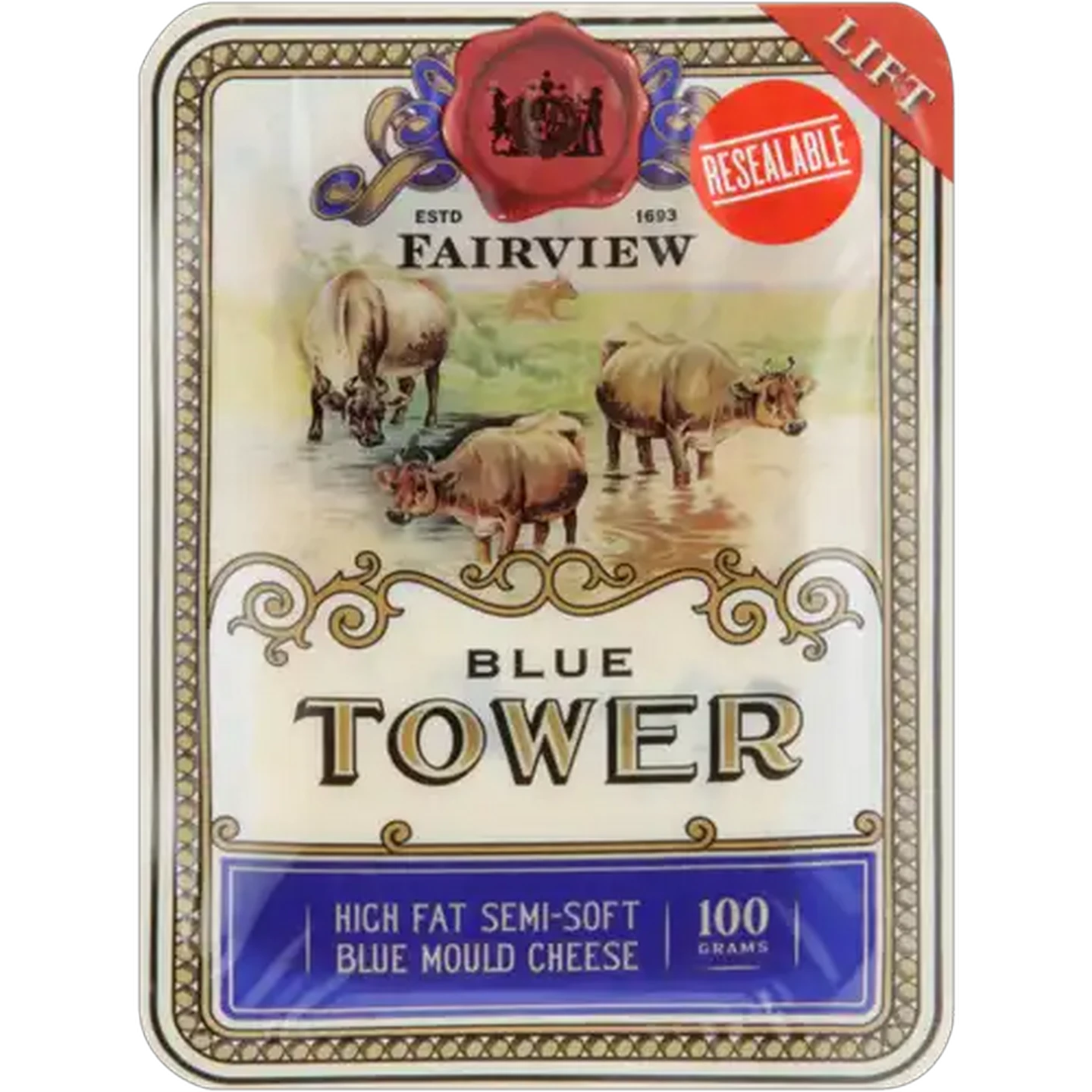 Image of Fairview Blue Tower Blue Mould Cheese Pack 100g