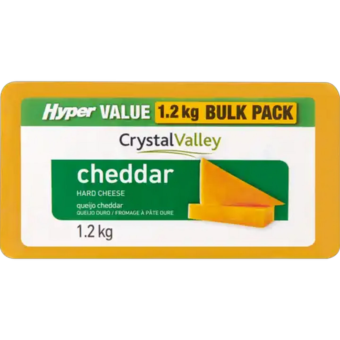 Image of Crystal Valley Hyper Value Cheddar Cheese Bulk Pack 1.2kg