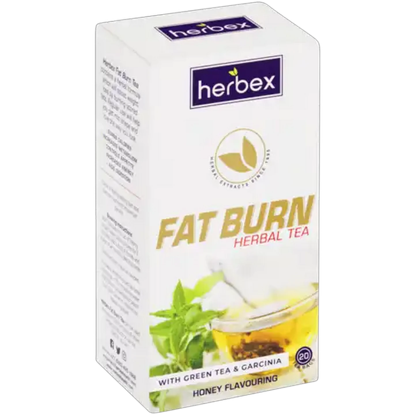 Image of Herbex Honey Fat Burn Slimming Tea 20 Pack