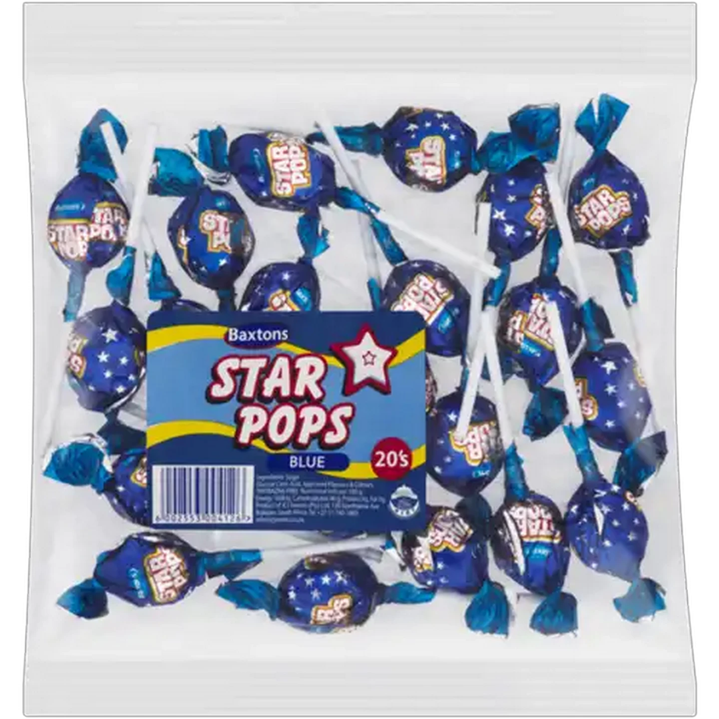 Image of Baxtons Blue Star Pops 20 Pack
