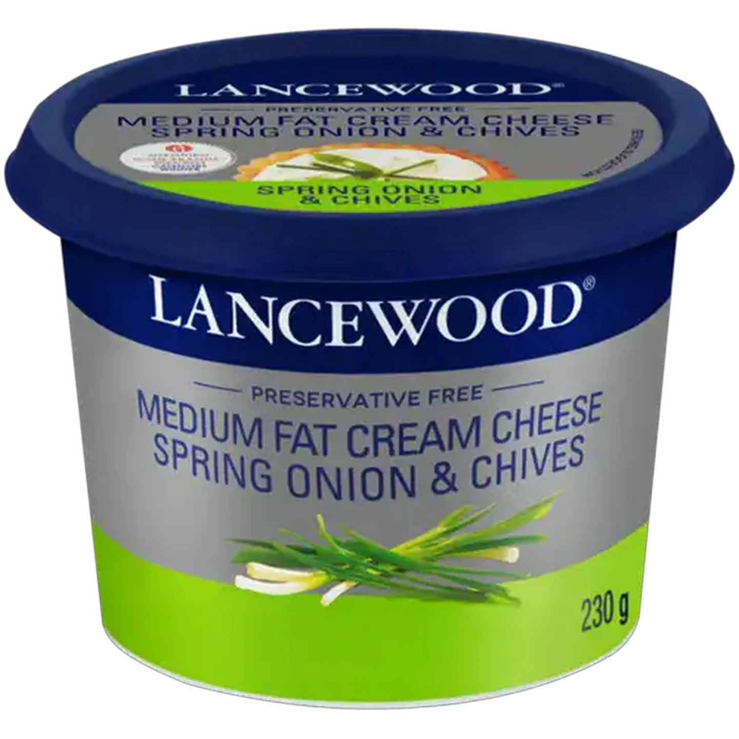Image of LANCEWOOD Spring Onion & Chives Medium Fat Cream Cheese 230g