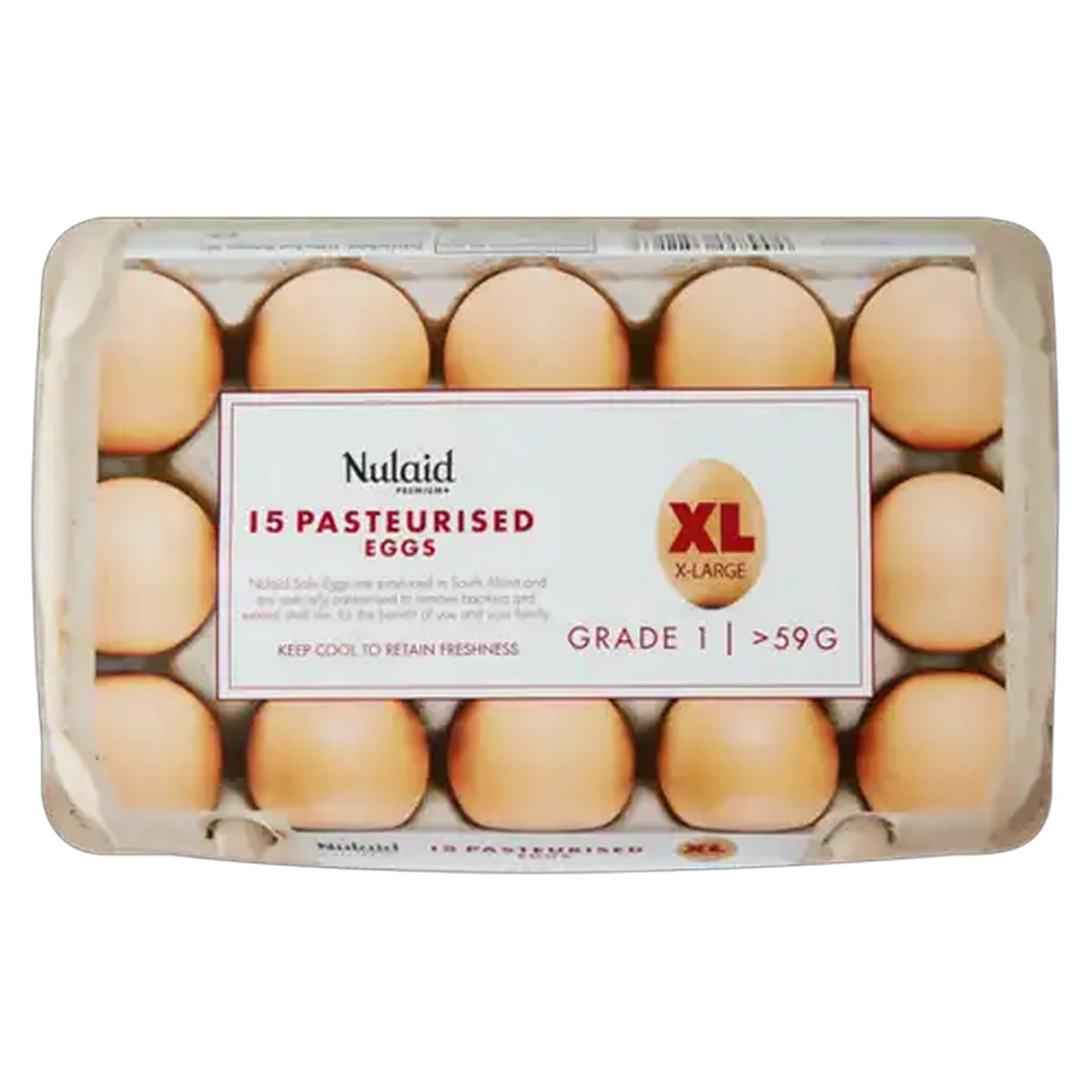 Image of Nulaid Extra Large Pasteurised Eggs 15 Pack
