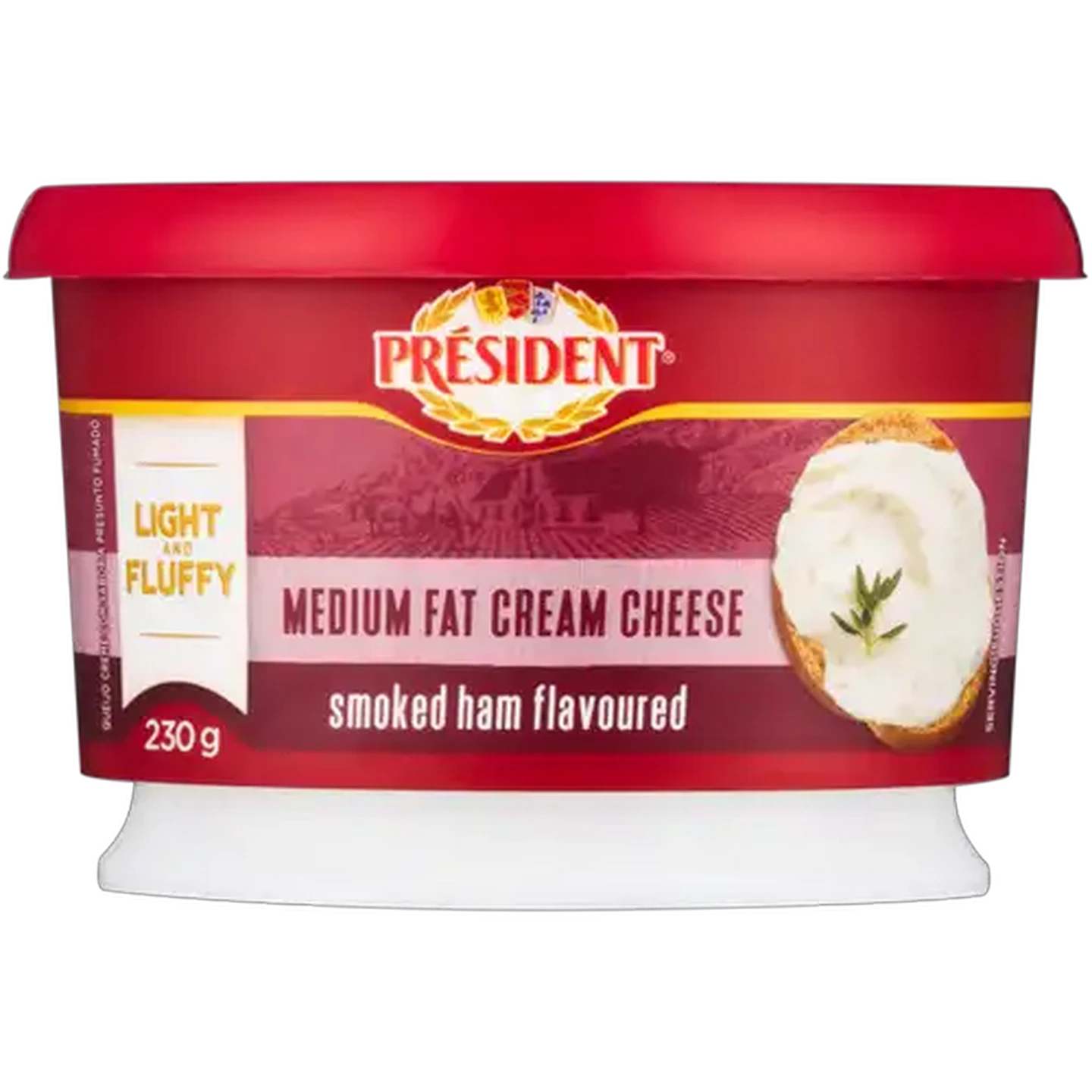 Image of Président Smoked Ham Flavoured Cream Cheese 230g