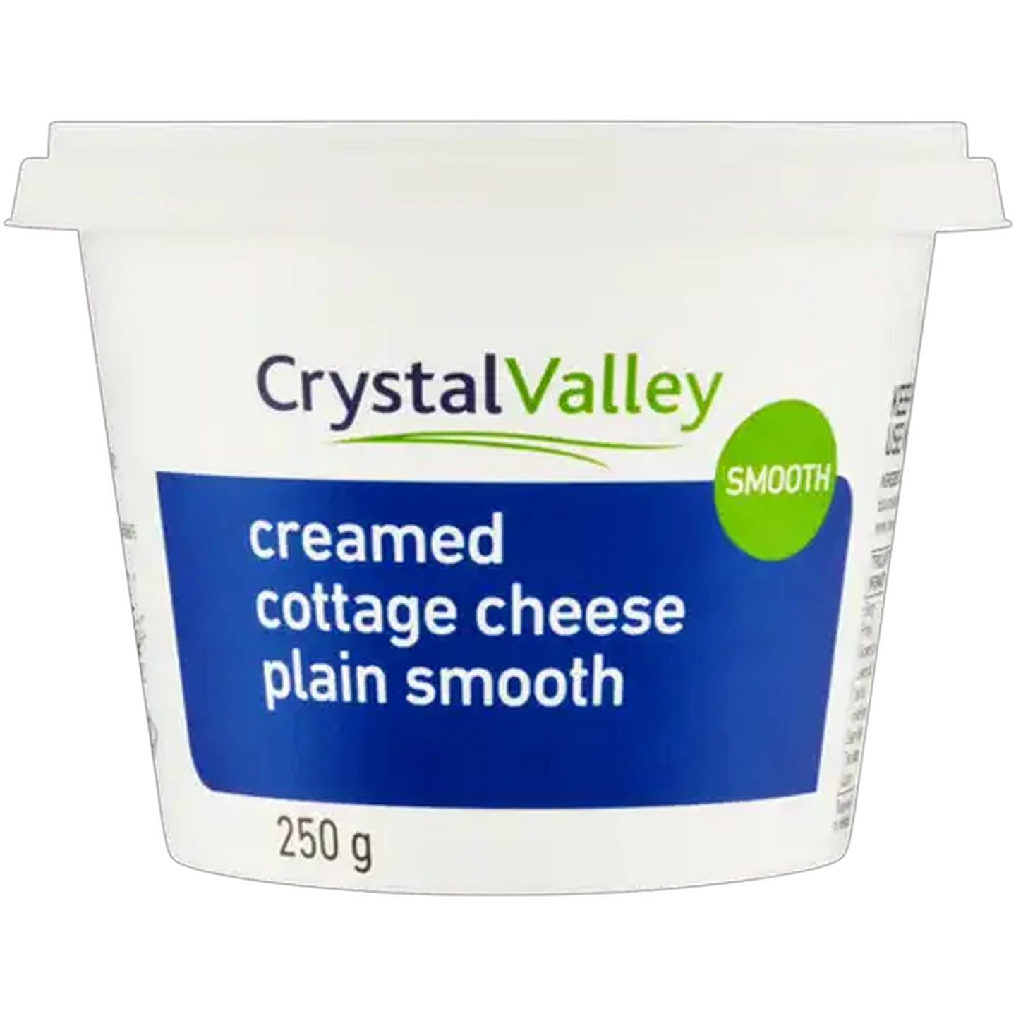 Image of Crystal Valley Plain Smooth Creamed Cottage Cheese 250g