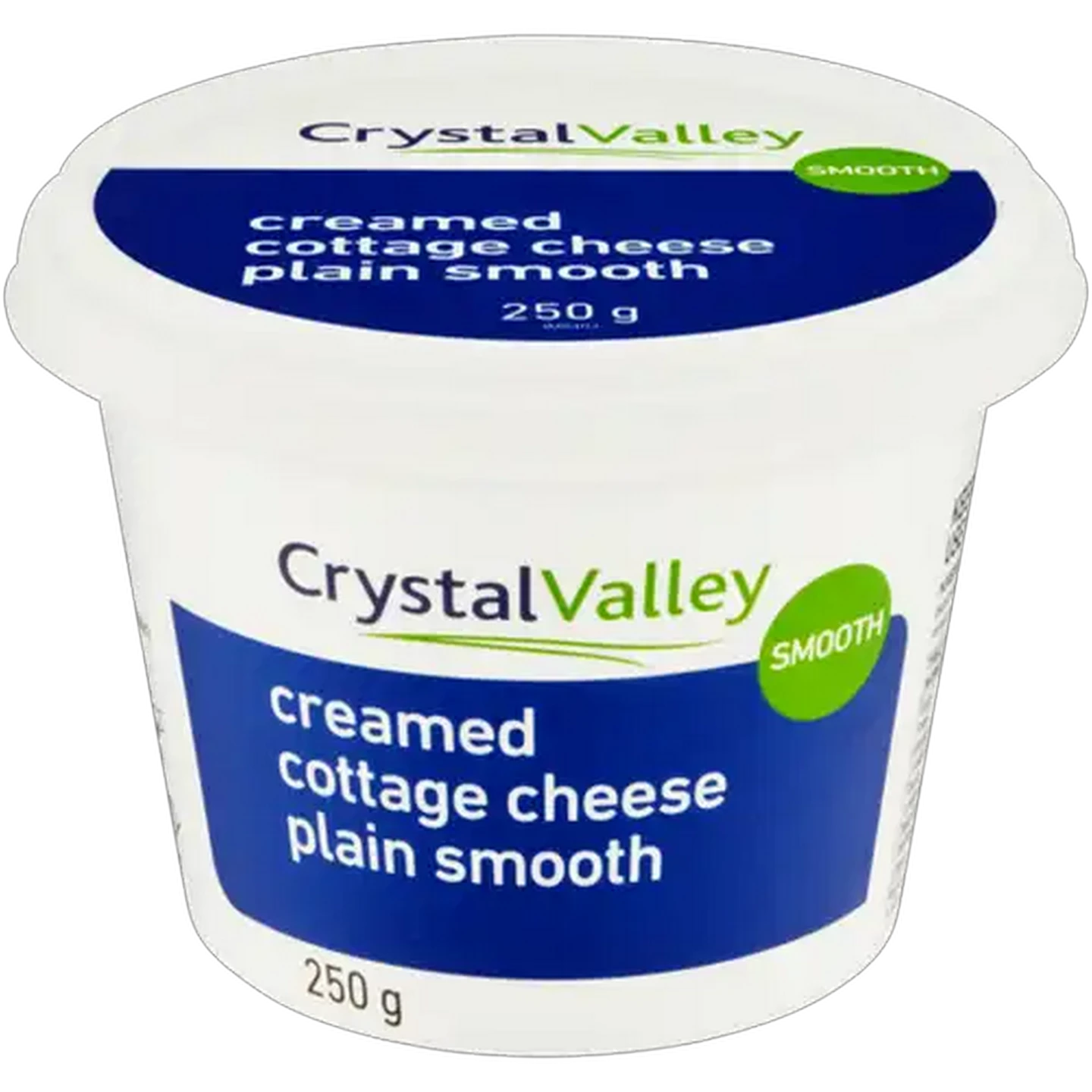 Image of Crystal Valley Plain Smooth Creamed Cottage Cheese 250g