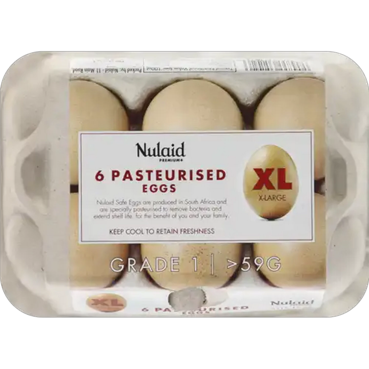 Image of Nulaid Pasteurised Extra Large Eggs 6 Pack