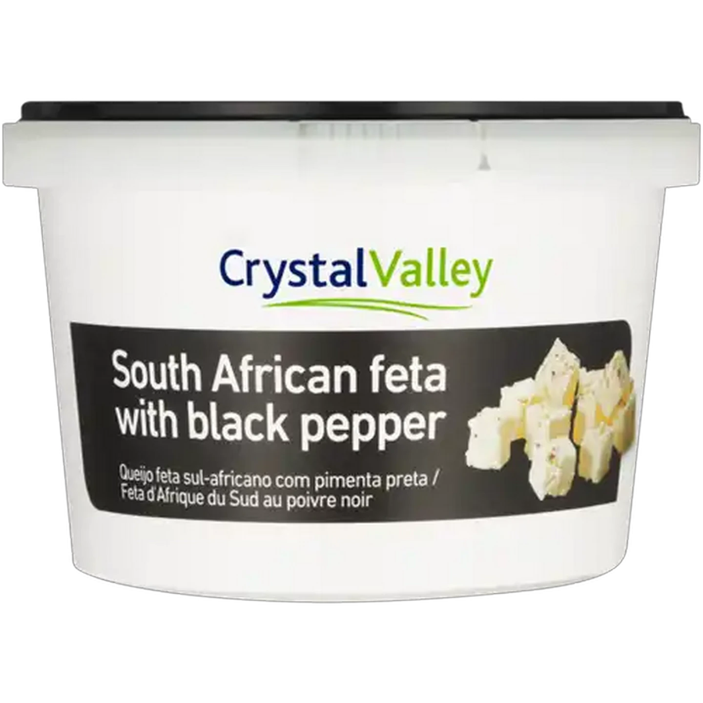 Image of Crystal Valley South African Feta With Black Pepper 200g