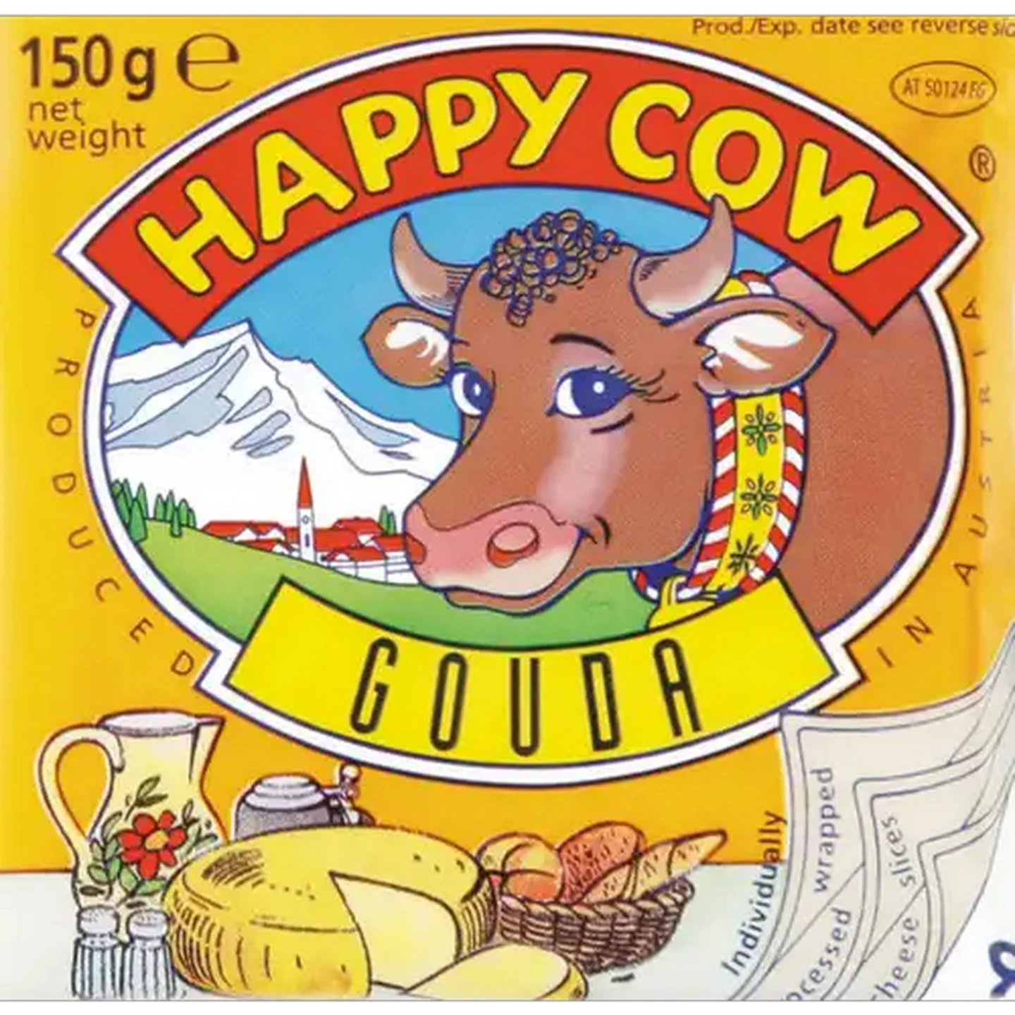 Image of Happy Cow Gouda Cheese Slices 150g