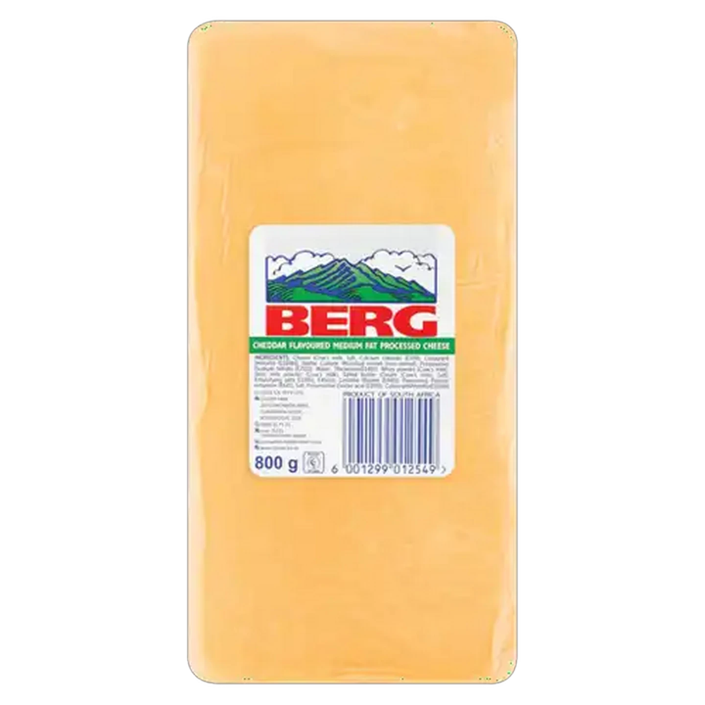 Image of Berg Processed Cheddar Cheese Pack 800g