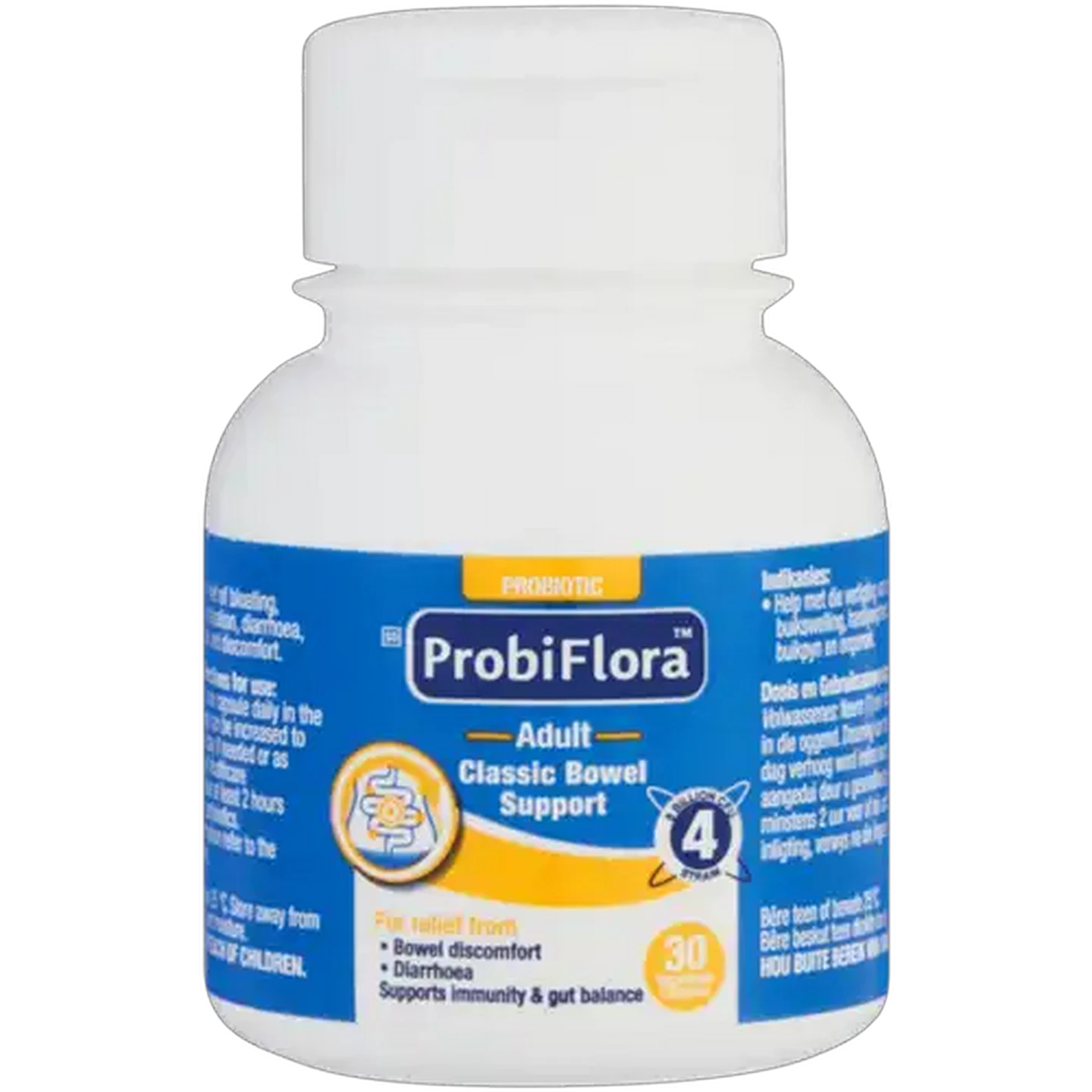 Image of ProbiFlora Adult Classic Bowel Support Capsules 30 Pack