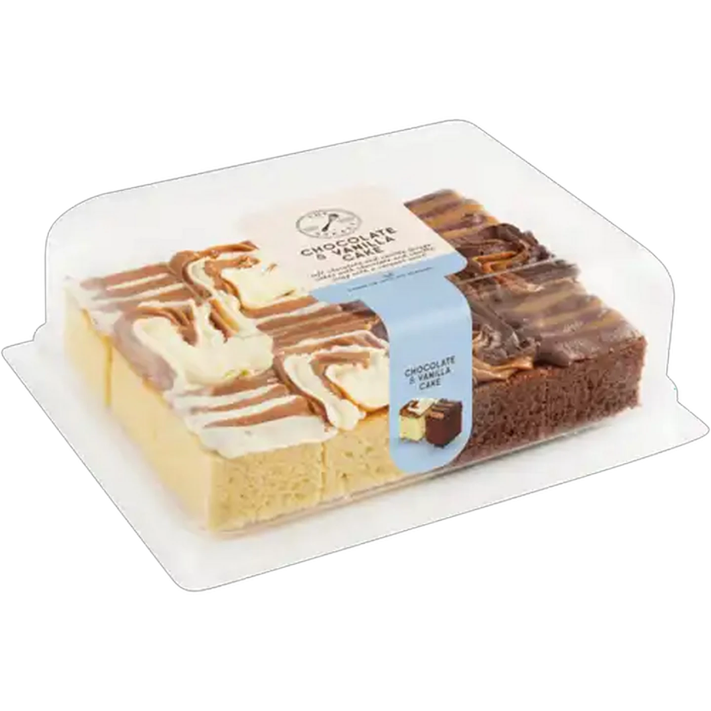 Image of The Bakery Chocolate & Vanilla Cake Tray 10cm