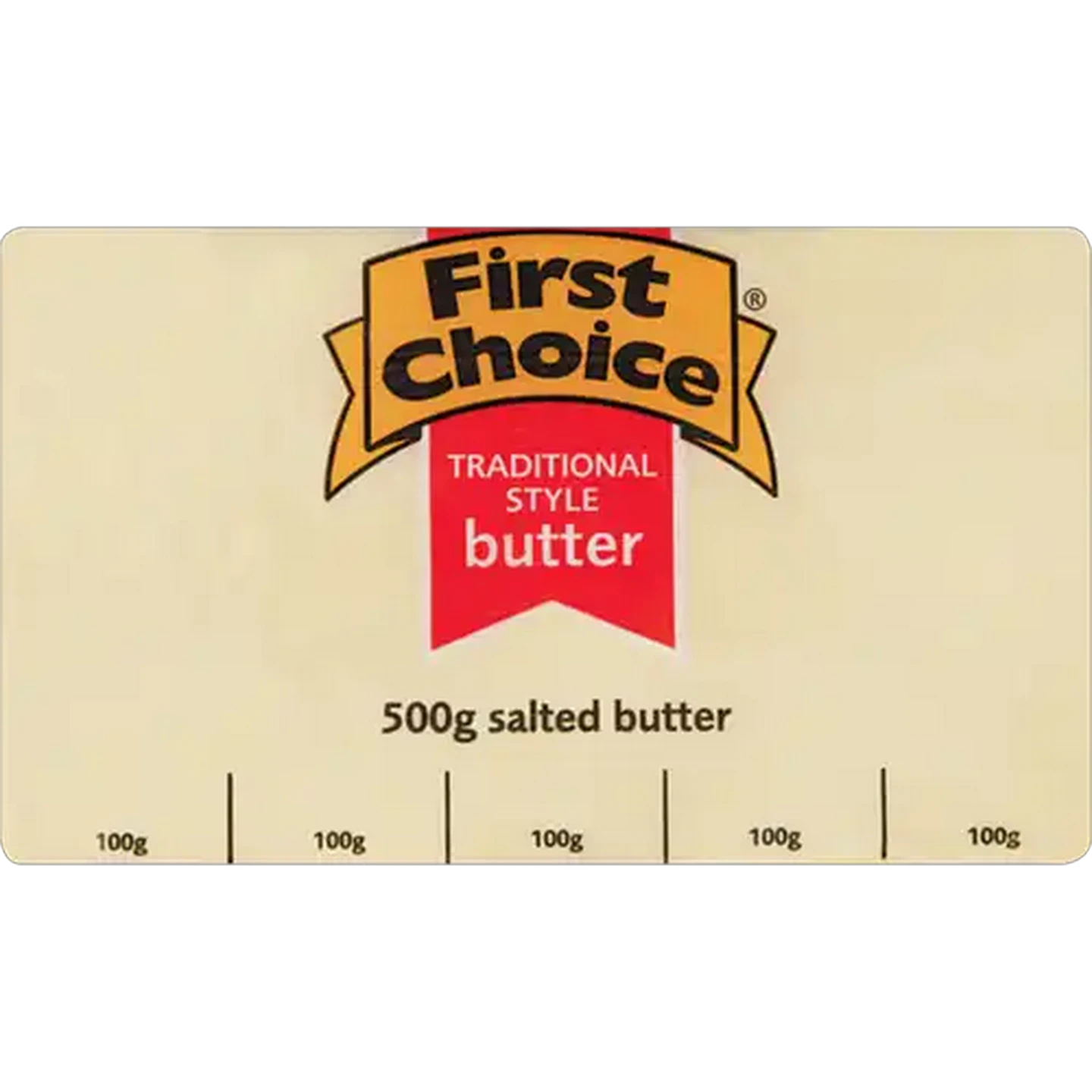 Image of First Choice Traditional Style Salted Butter Brick 500g