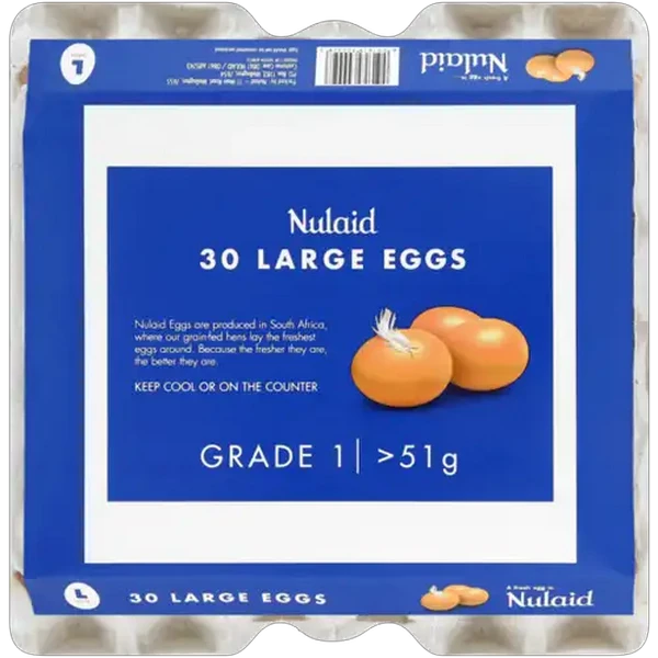 Nulaid Grade 1 Large Eggs 30 x >51g