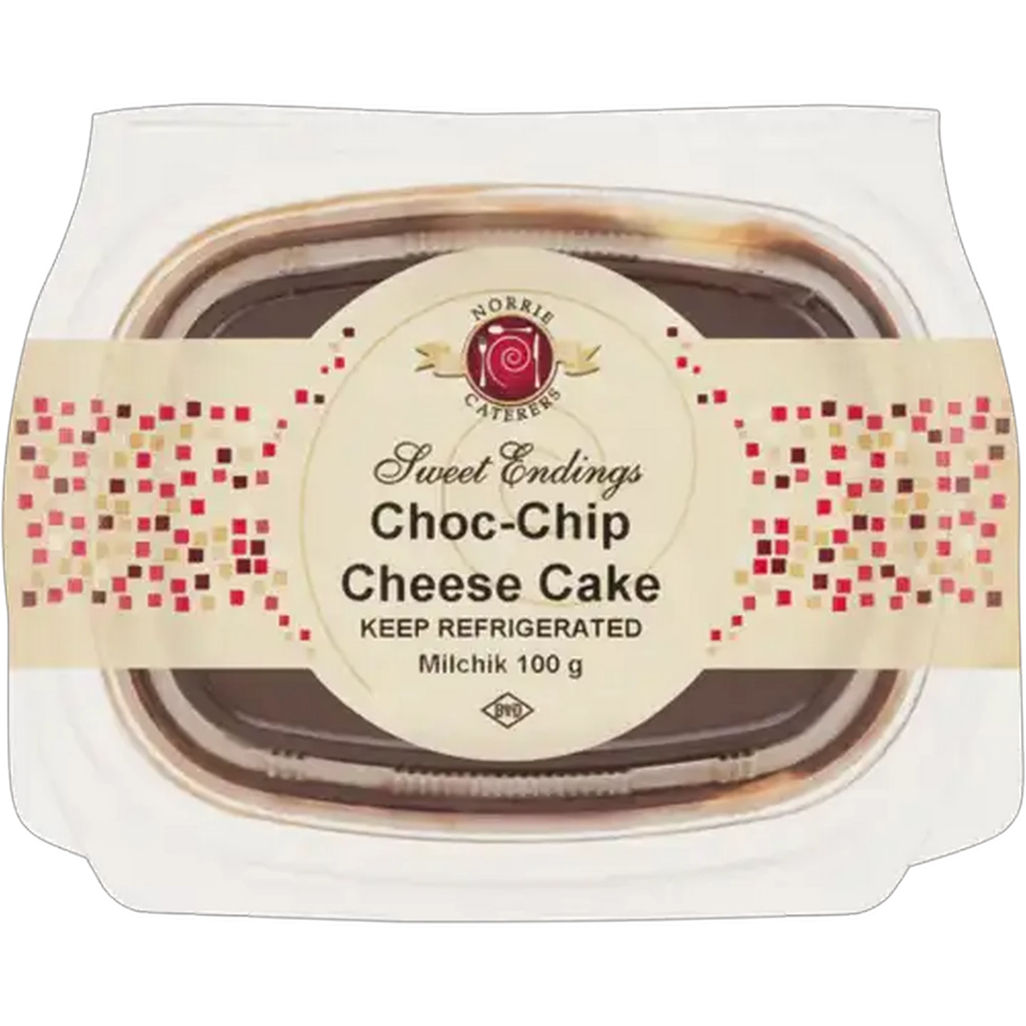 Image of Norrie Caterers Choc-Chip Cheese Cake 100g
